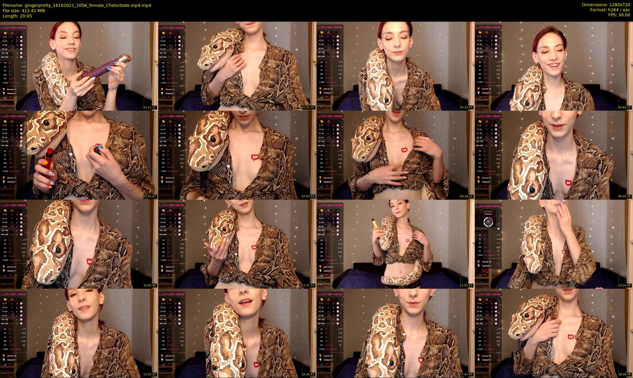 gingerpretty — 21 minute Chaturbate female cam show recording, 720p, Oct 16, 2021