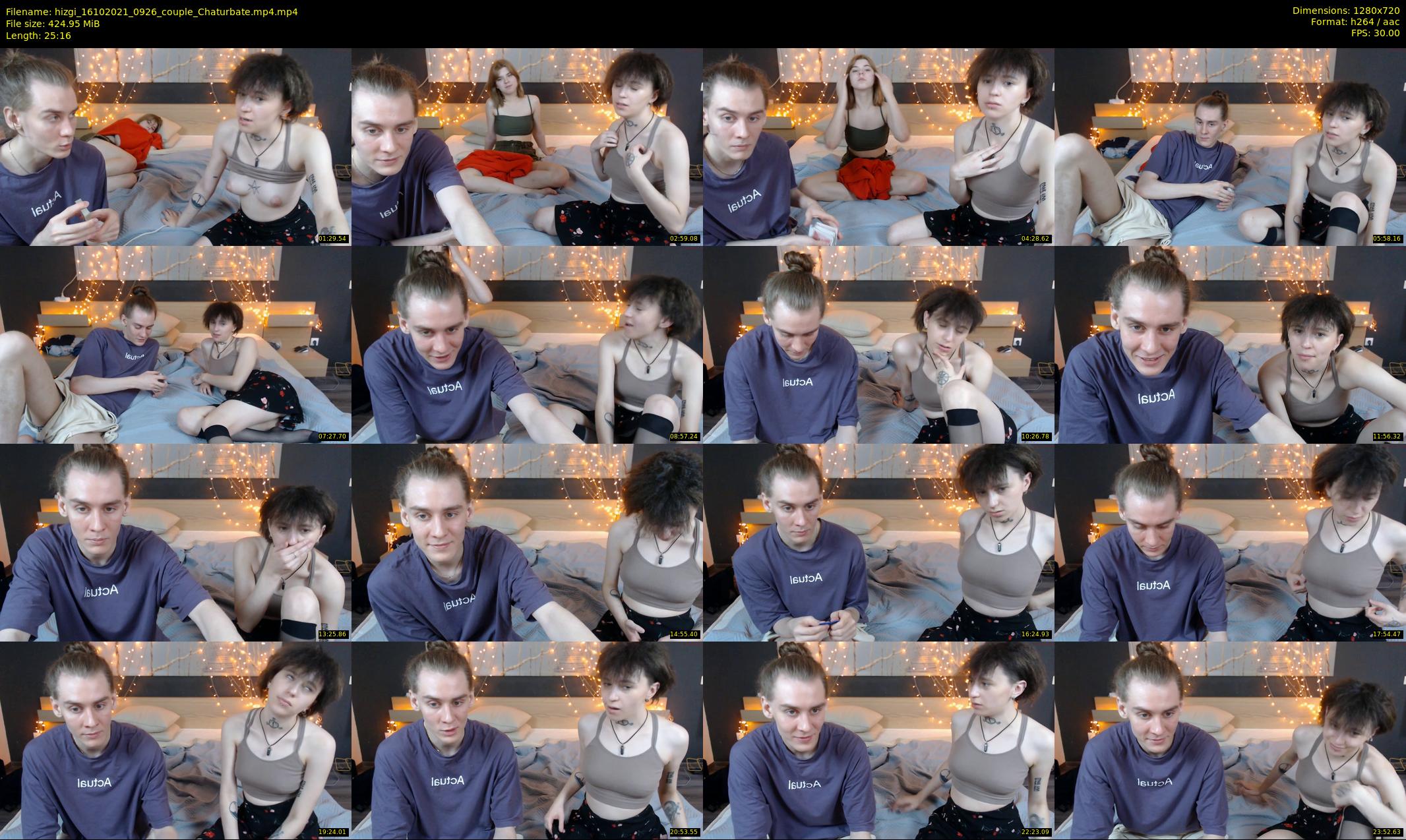 hizgi — 26 minute Chaturbate couple cam show recording, 720p, Oct 16, 2021