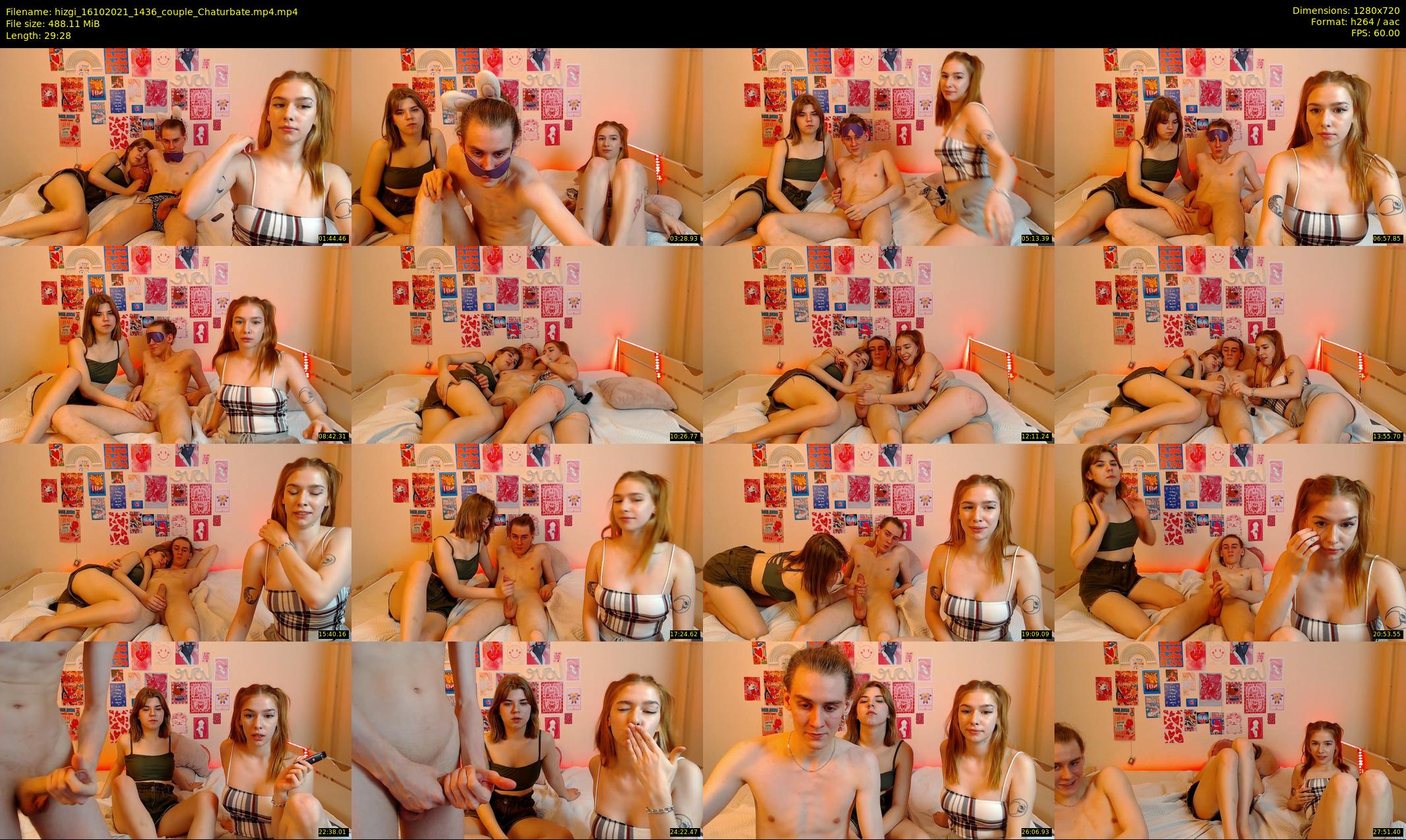 hizgi — 30 minute Chaturbate couple cam show recording, 720p, Oct 16, 2021
