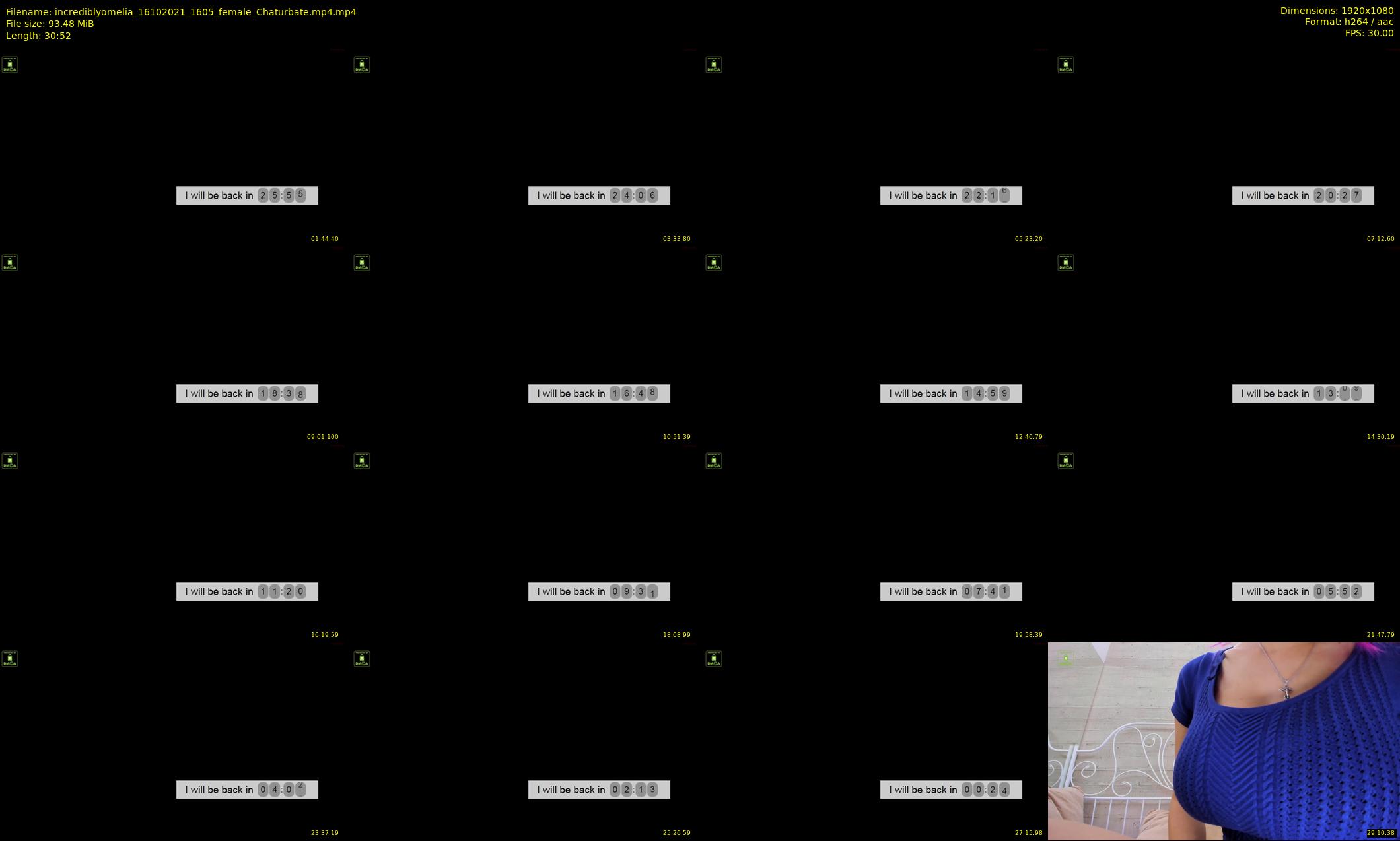 incrediblyomelia — 31 minute Chaturbate female cam show recording, 1080p, Oct 16, 2021