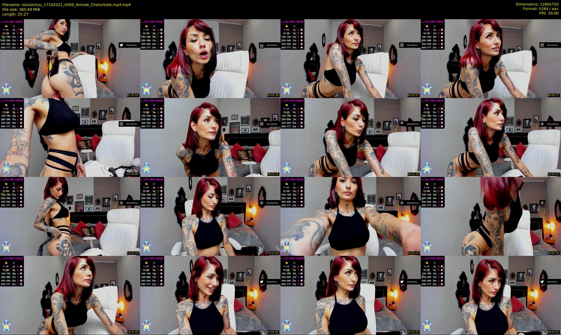 isisraichuu — 26 minute Chaturbate female cam show recording, 720p, Oct 17, 2021