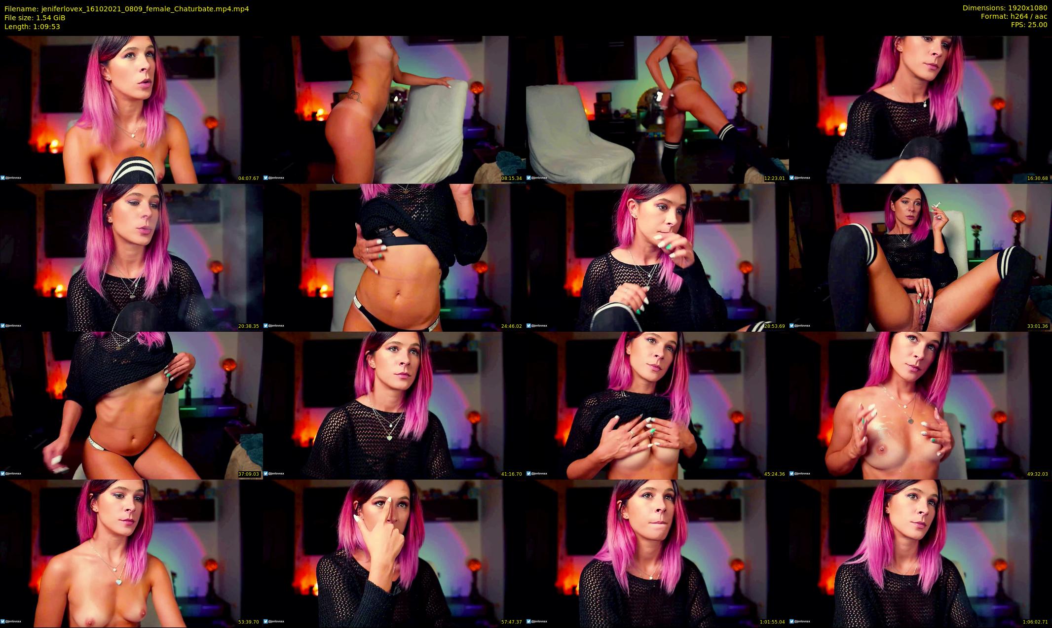 jeniferlovex — 70 minute Chaturbate female cam show recording, 1080p, Oct 16, 2021