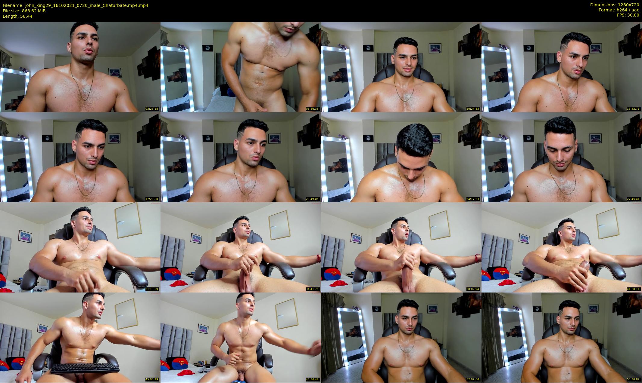 john_king29 — 59 minute Chaturbate male cam show recording, 720p, Oct 16, 2021