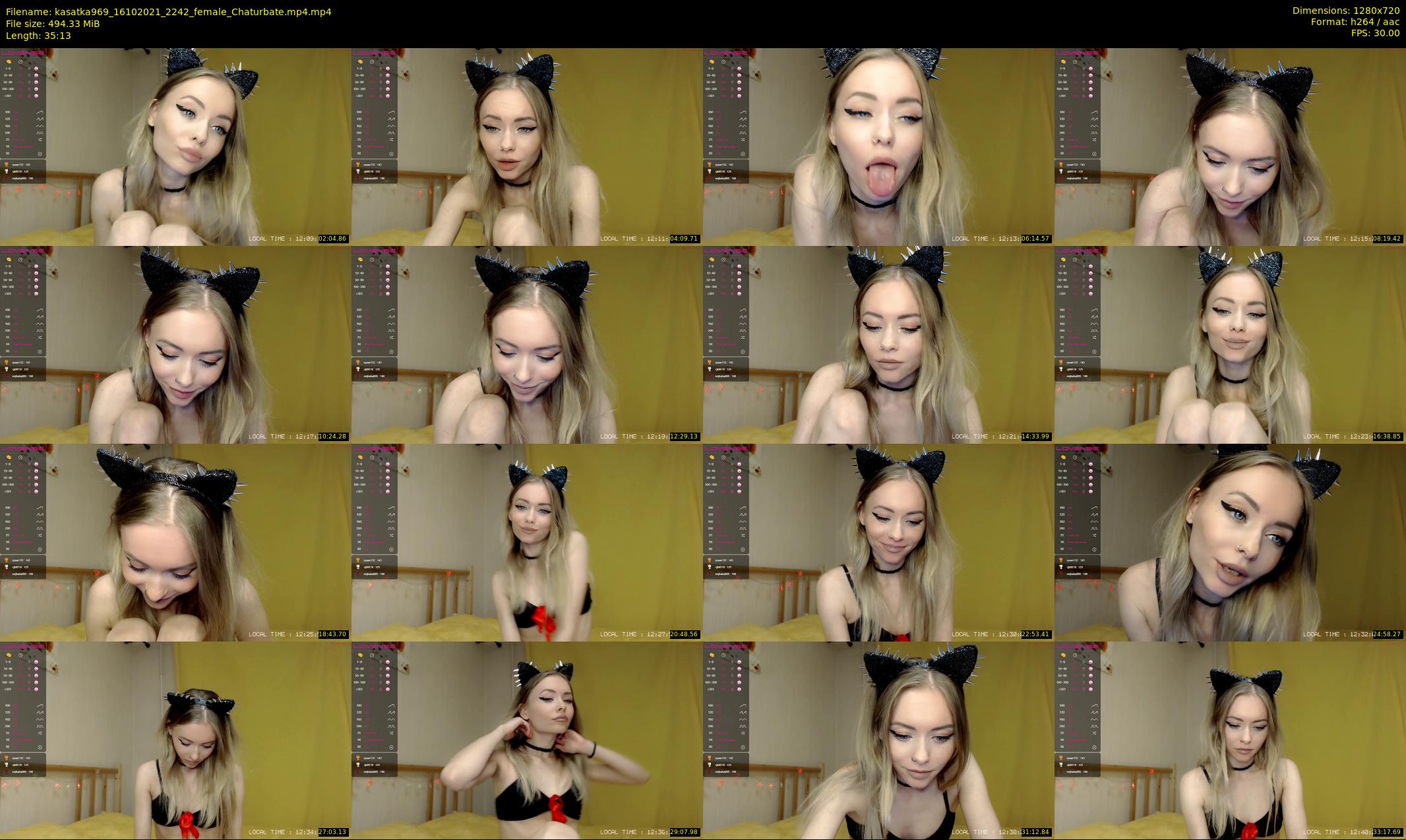 kasatka969 — 36 minute Chaturbate female cam show recording, 720p, Oct 16, 2021