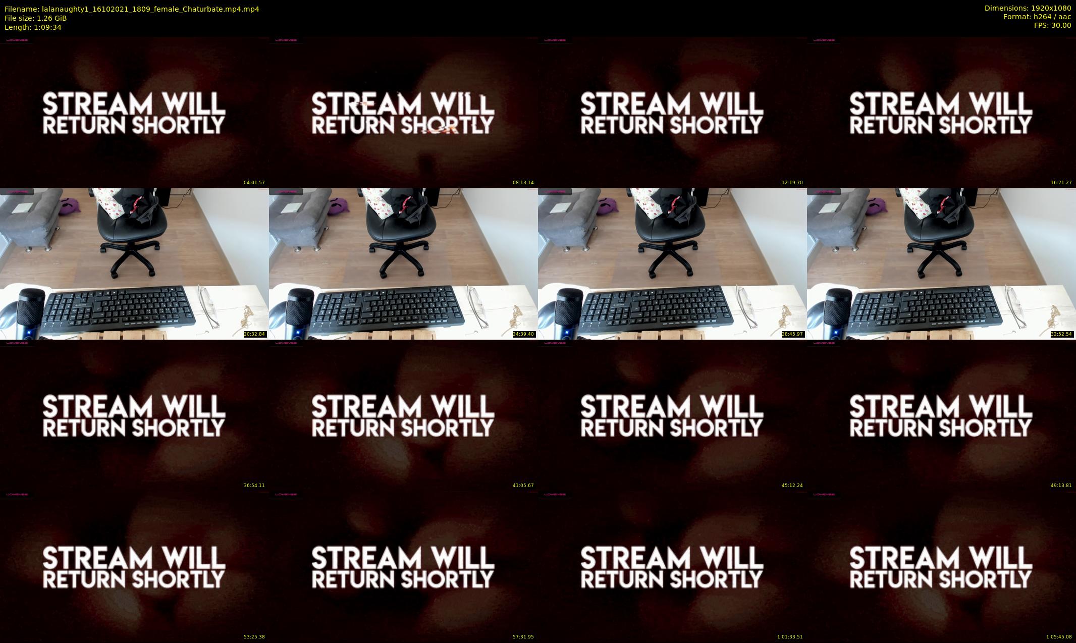 lalanaughty1 — 70 minute Chaturbate female cam show recording, 1080p, Oct 16, 2021