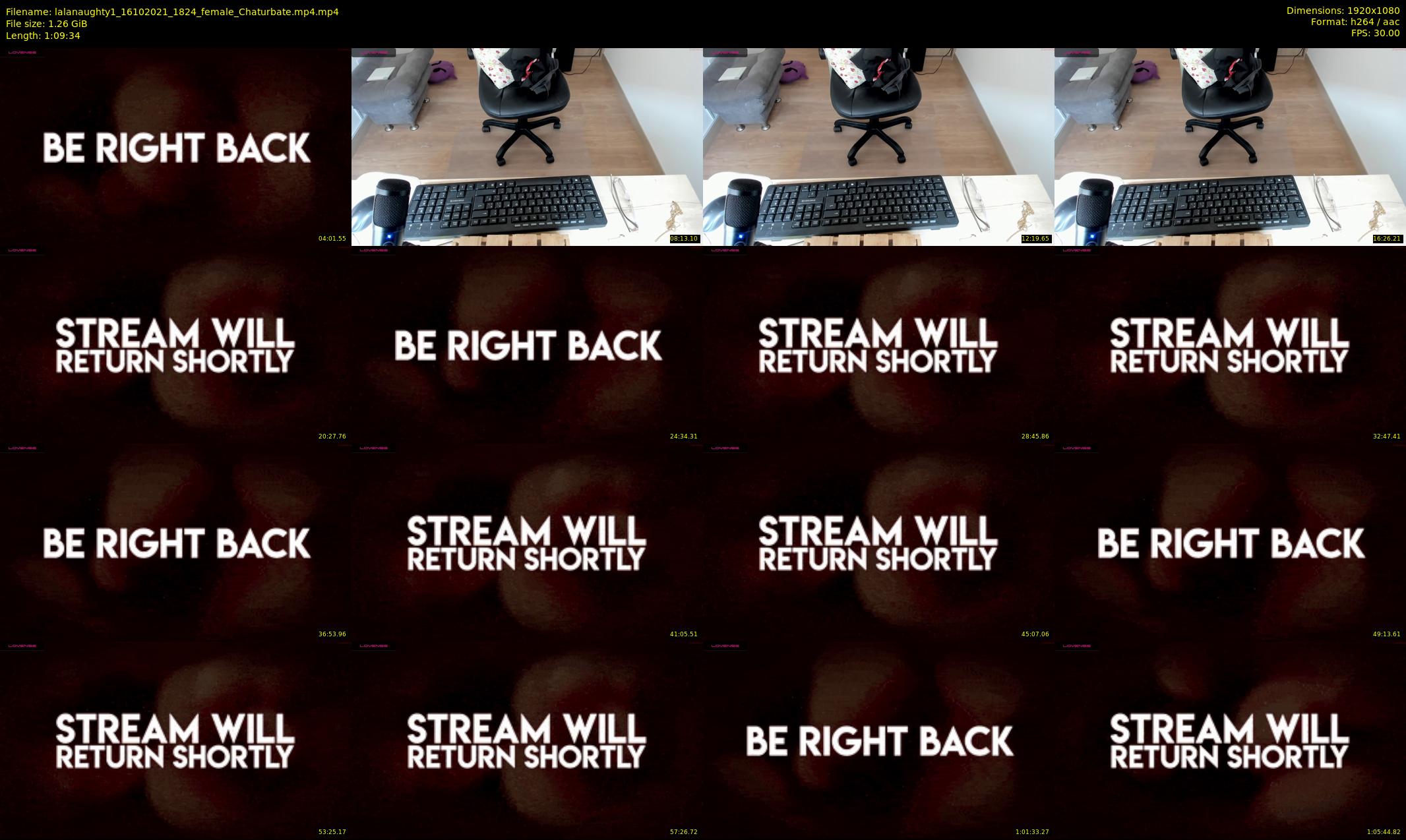 lalanaughty1 — 70 minute Chaturbate female cam show recording, 1080p, Oct 16, 2021