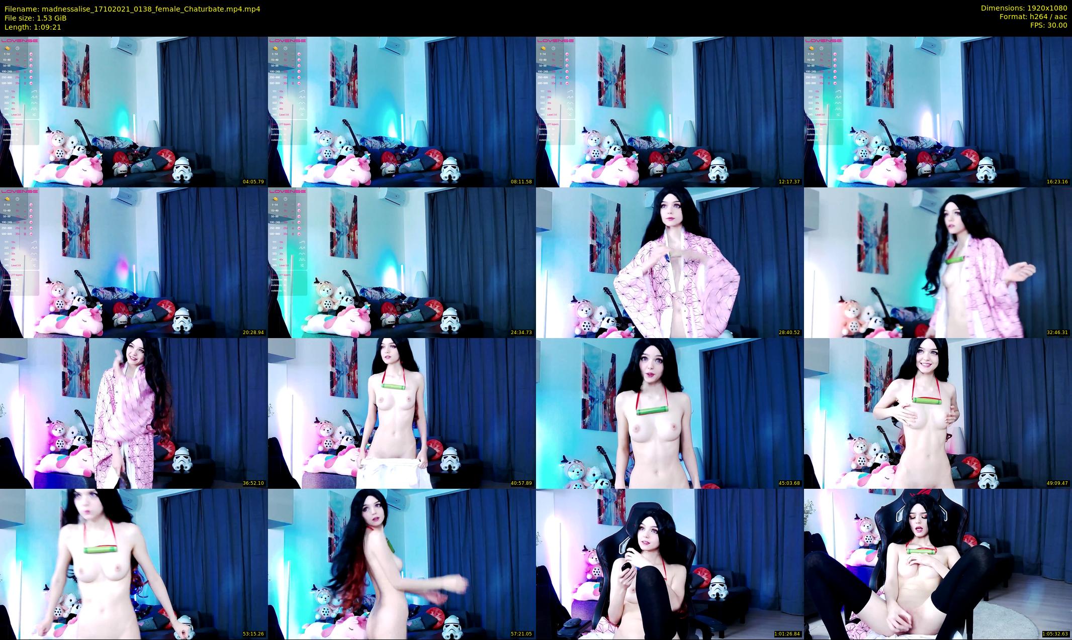 madnessalise — 70 minute Chaturbate female cam show recording, 1080p, Oct 17, 2021