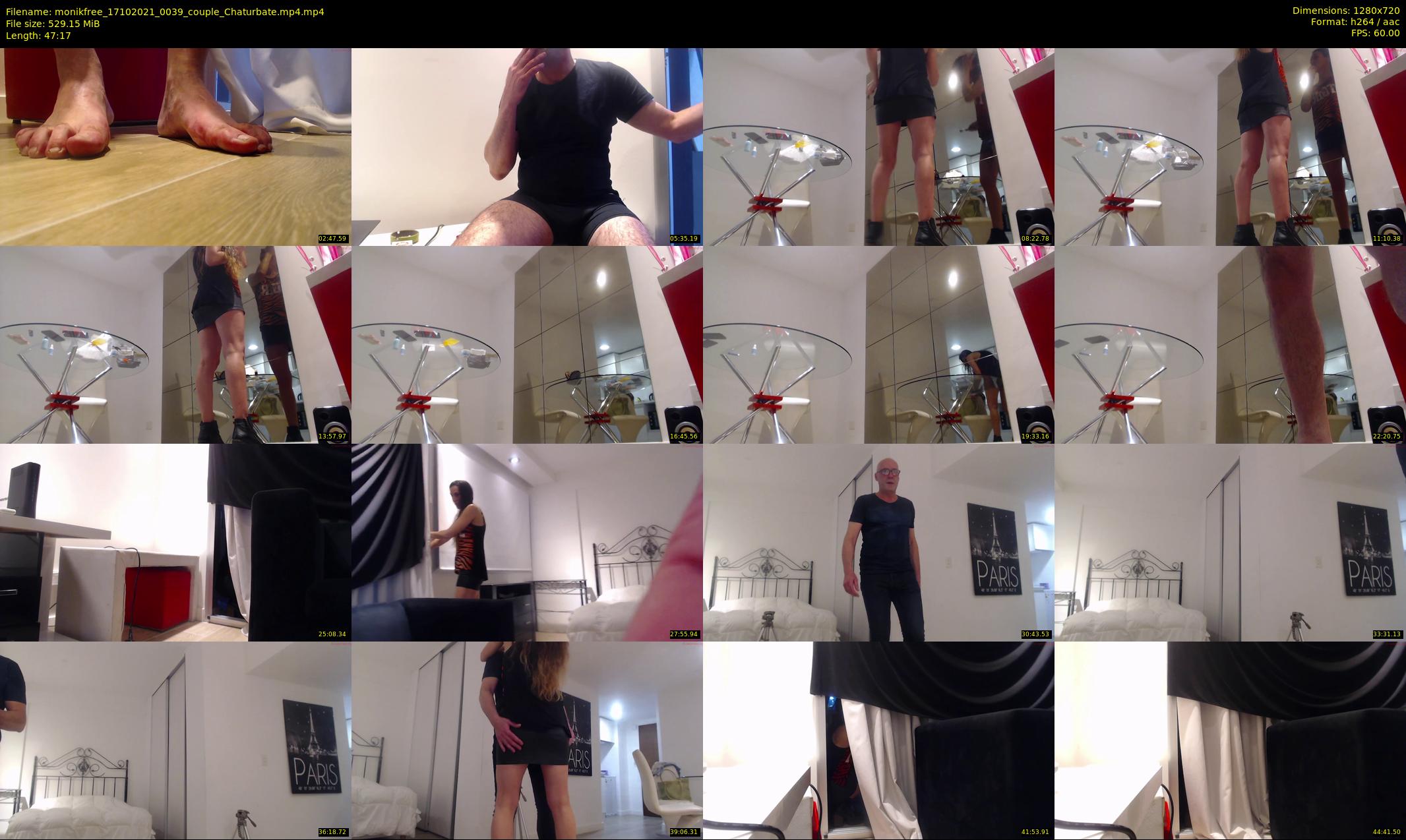 monikfree — 48 minute Chaturbate couple cam show recording, 720p, Oct 17, 2021