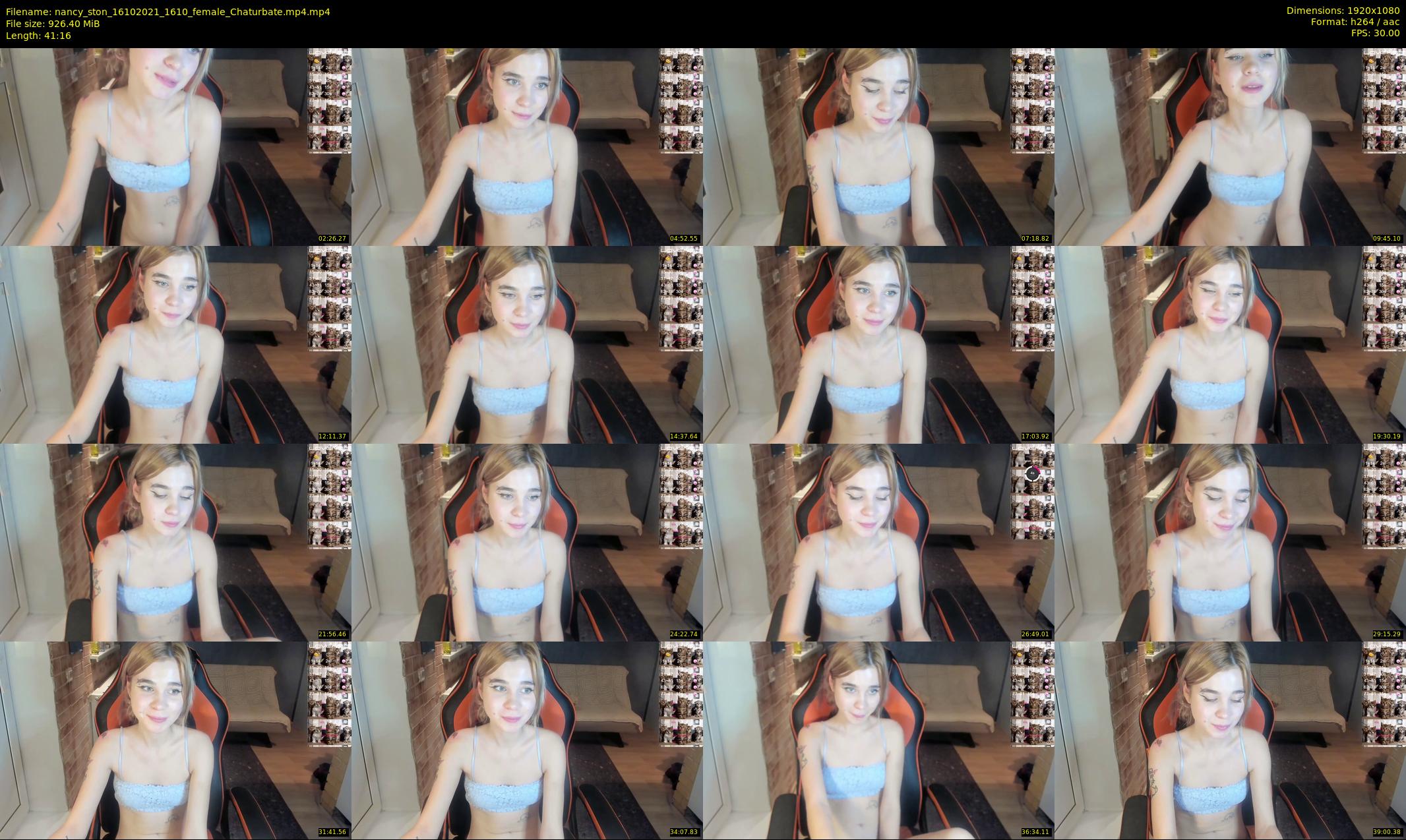 nancy_ston — 42 minute Chaturbate female cam show recording, 1080p, Oct 16, 2021