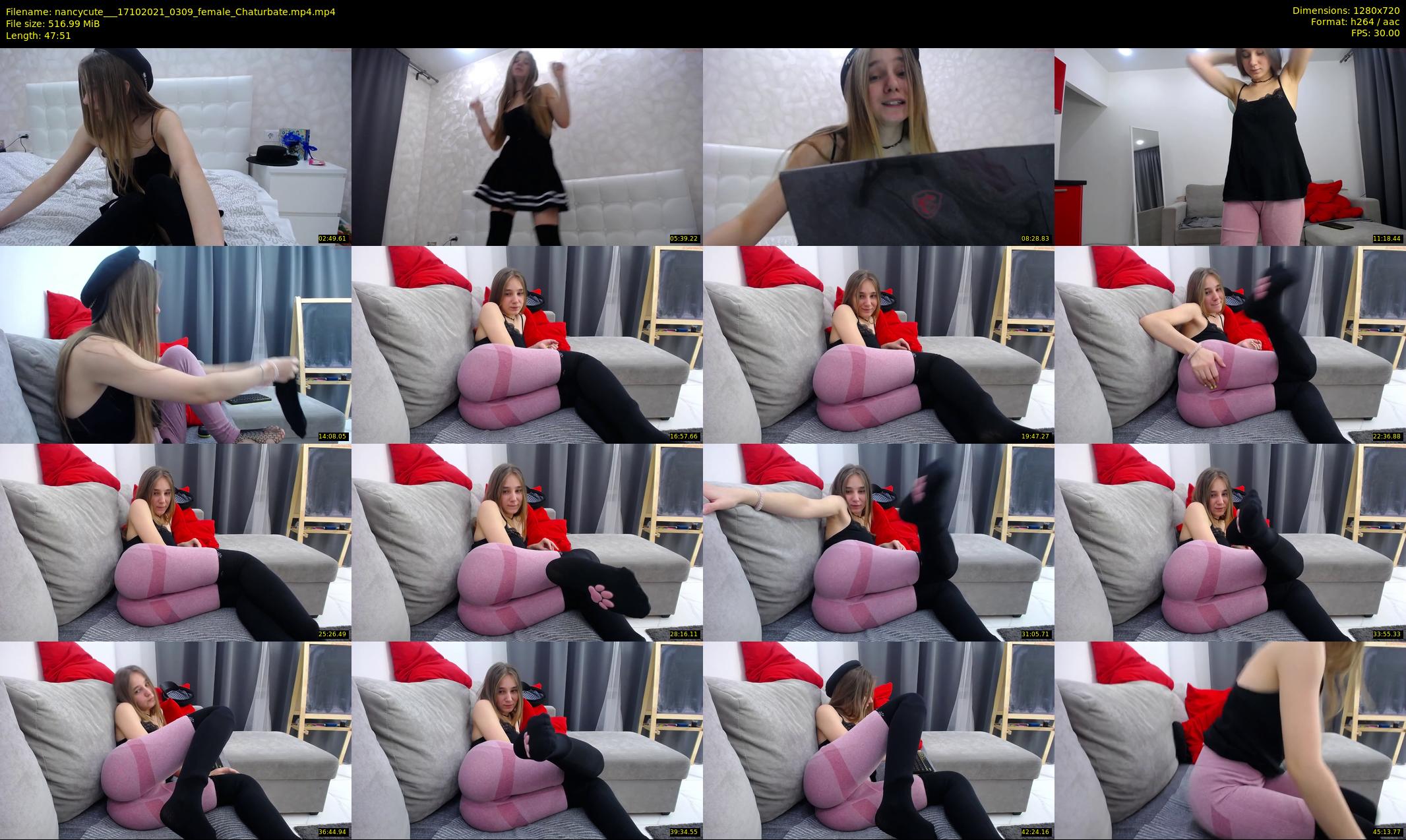 nancycute__ — 48 minute Chaturbate female cam show recording, 720p, Oct 17, 2021