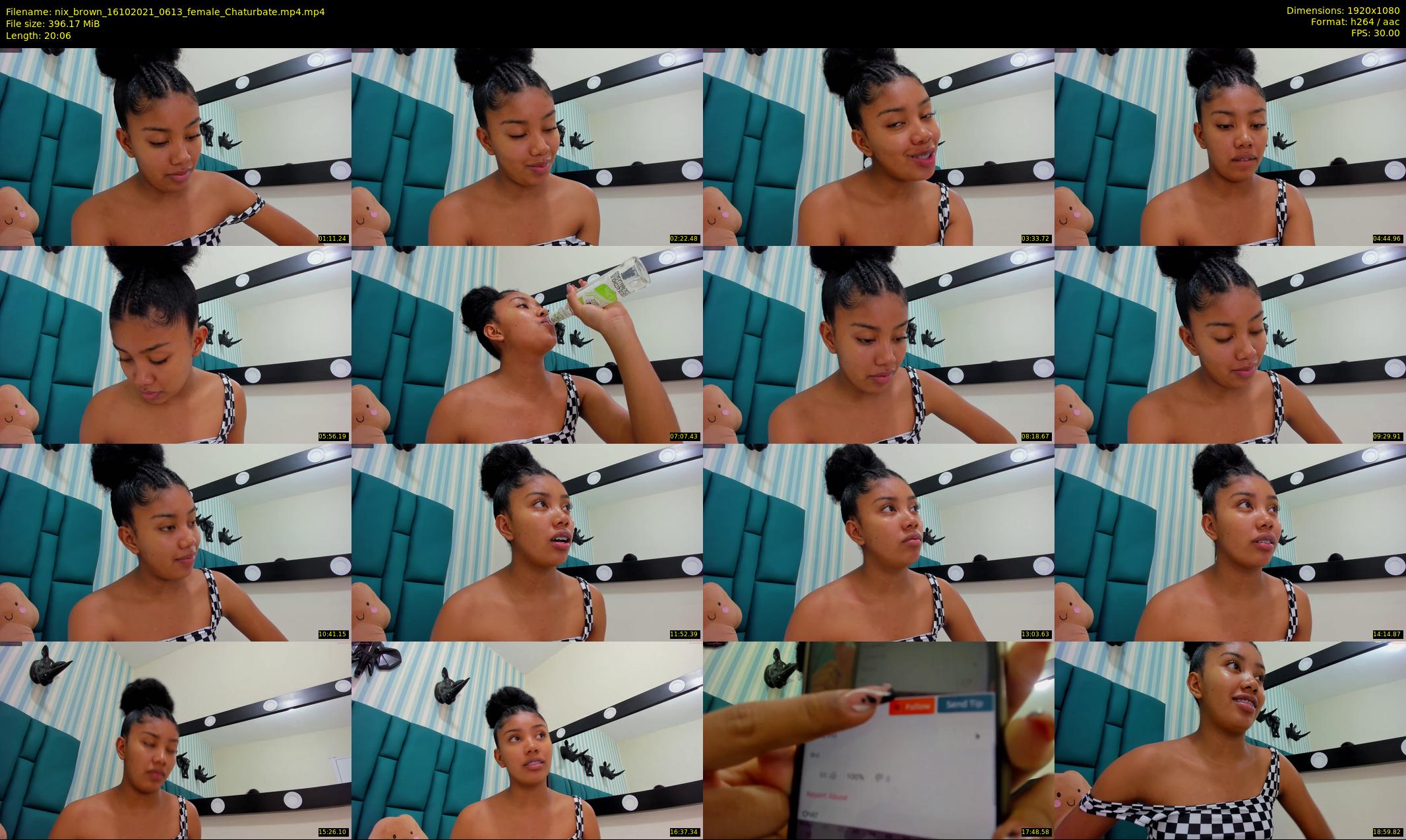 nix_brown — 21 minute Chaturbate female cam show recording, 1080p, Oct 16, 2021