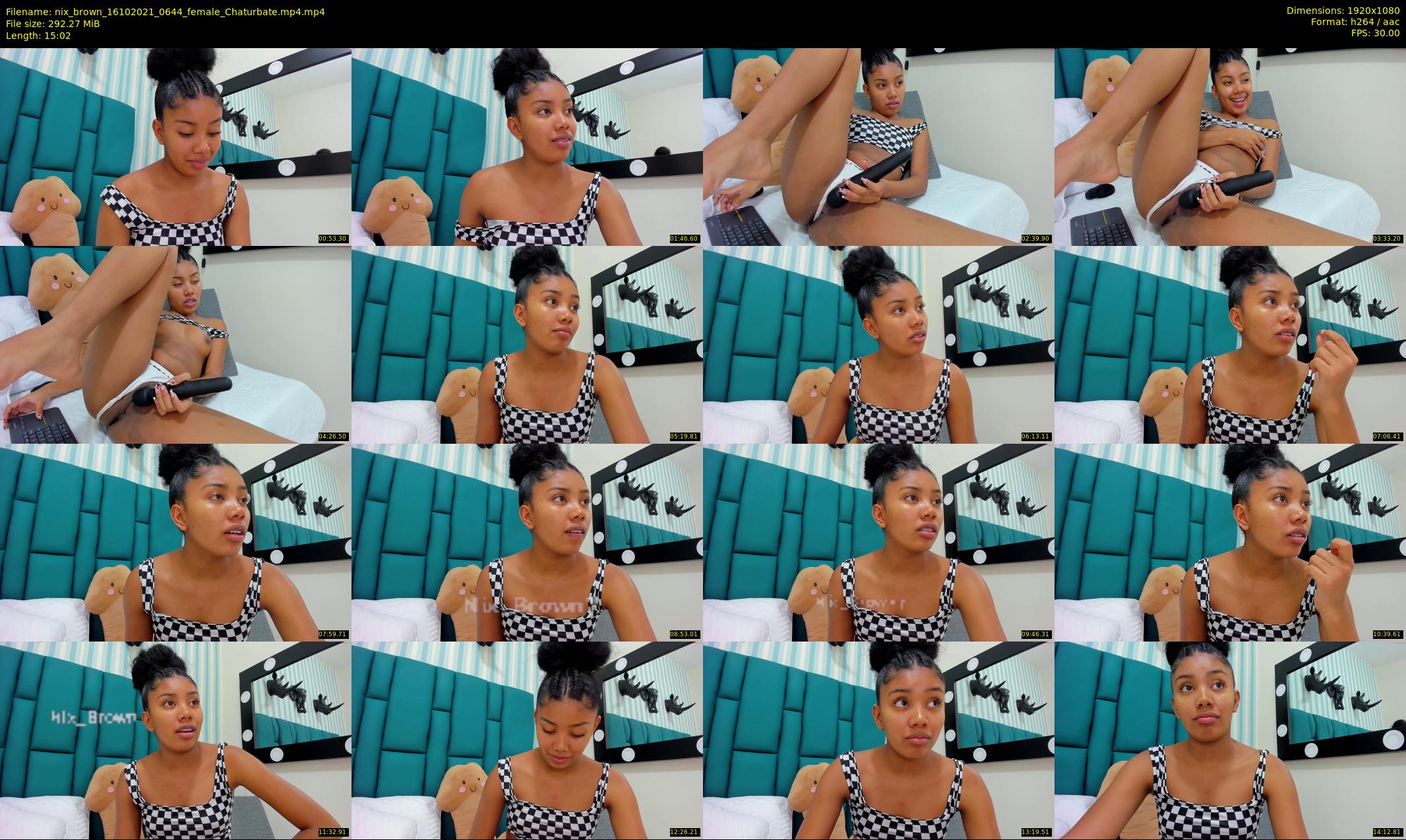 nix_brown — 16 minute Chaturbate female cam show recording, 1080p, Oct 16, 2021