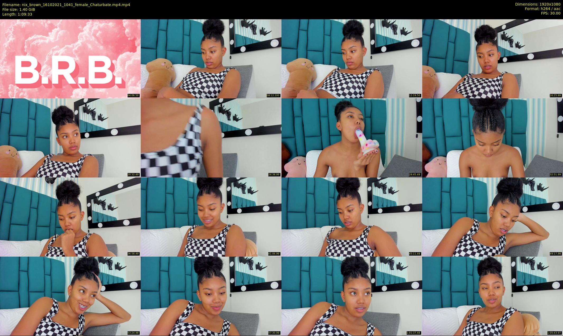nix_brown — 70 minute Chaturbate female cam show recording, 1080p, Oct 16, 2021