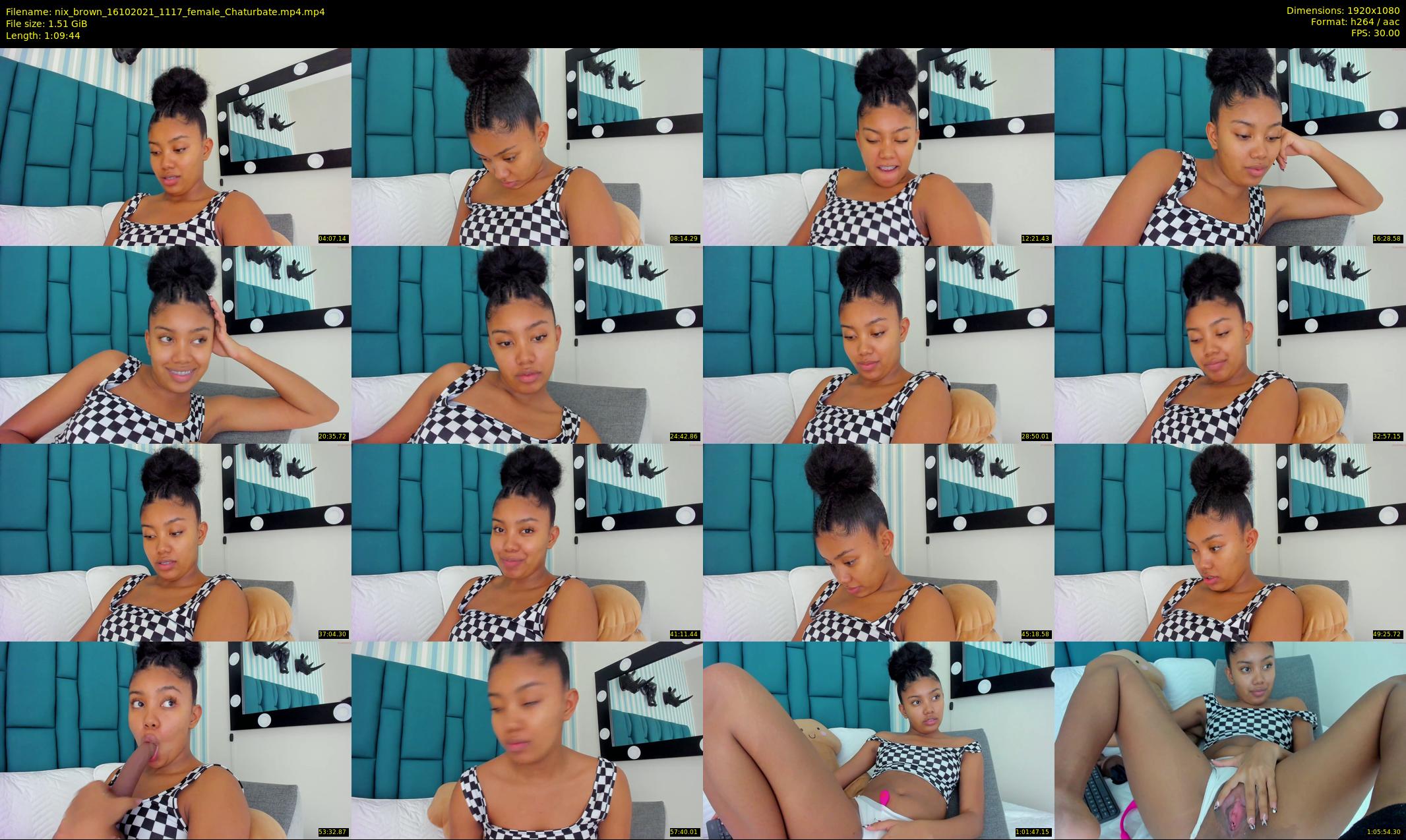 nix_brown — 70 minute Chaturbate female cam show recording, 1080p, Oct 16, 2021