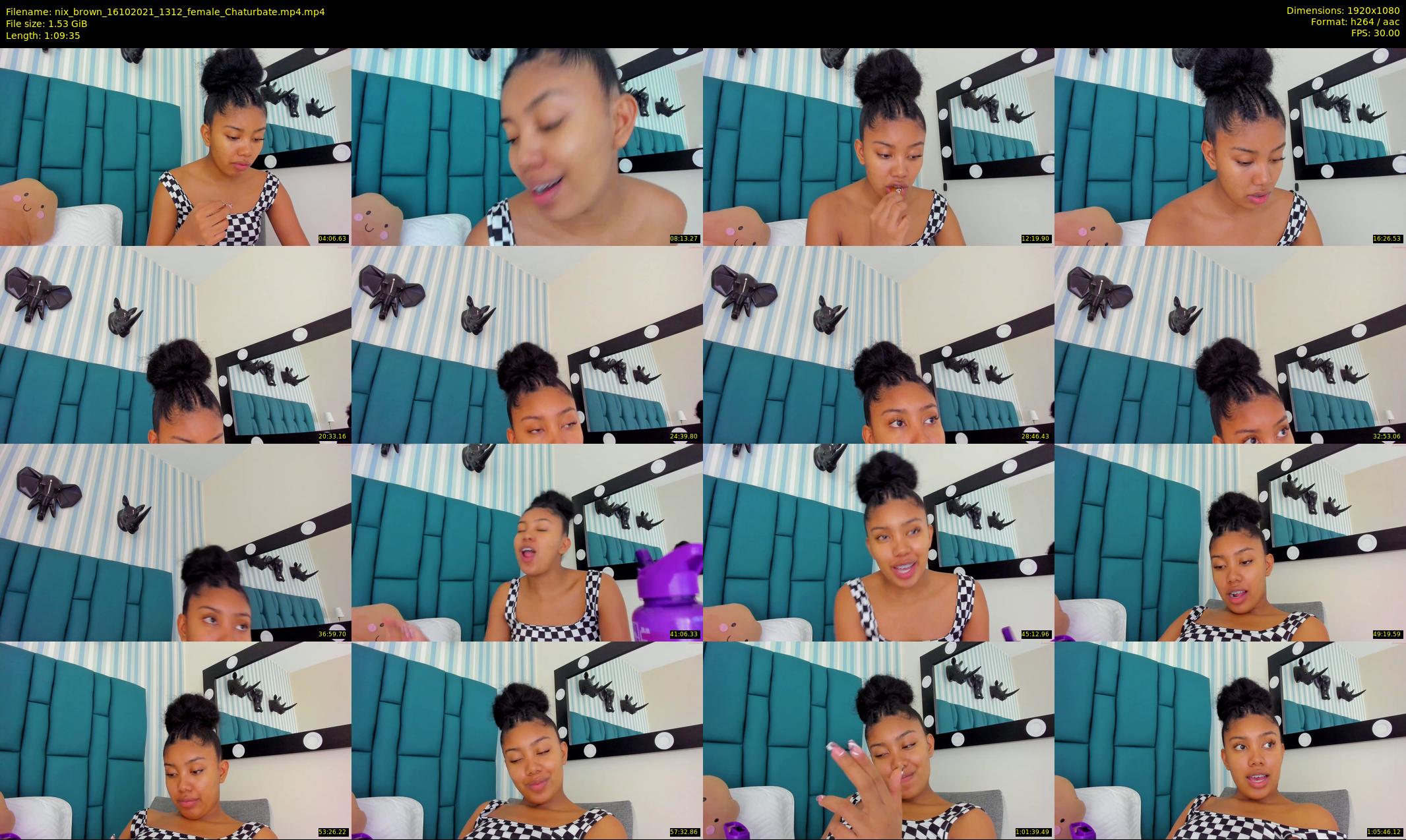 nix_brown — 70 minute Chaturbate female cam show recording, 1080p, Oct 16, 2021