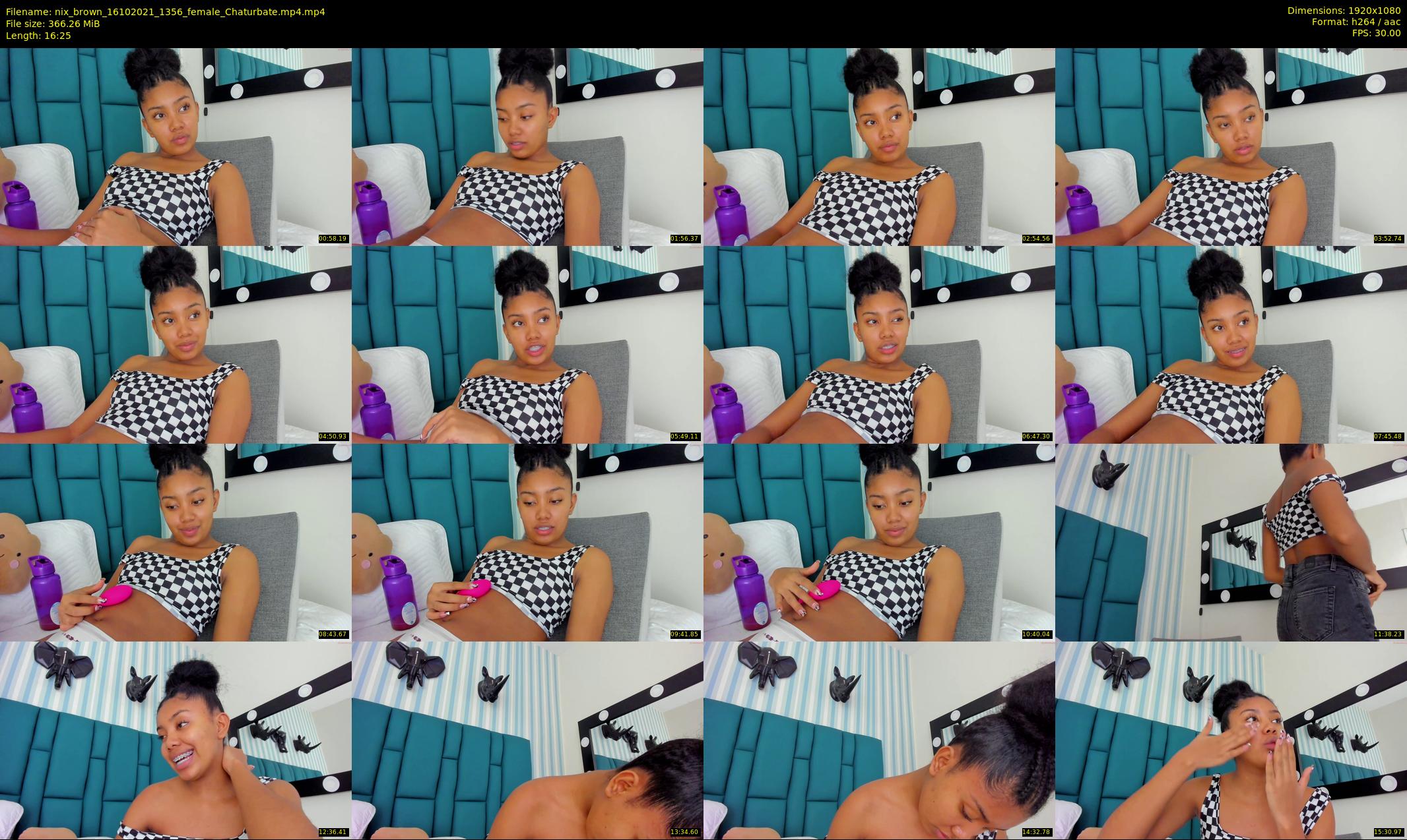 nix_brown — 17 minute Chaturbate female cam show recording, 1080p, Oct 16, 2021