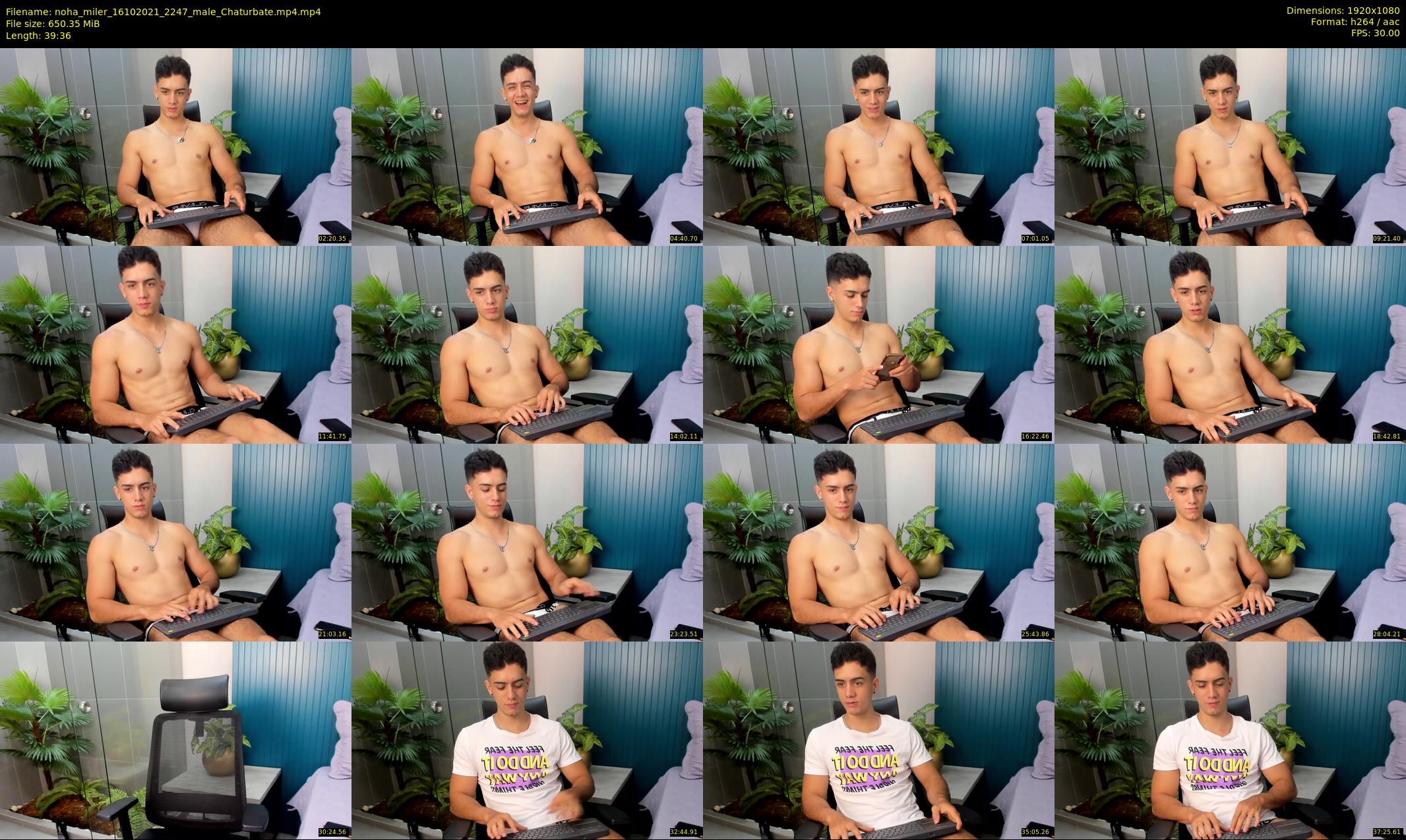 noha_miler — 40 minute Chaturbate male cam show recording, 1080p, Oct 16, 2021