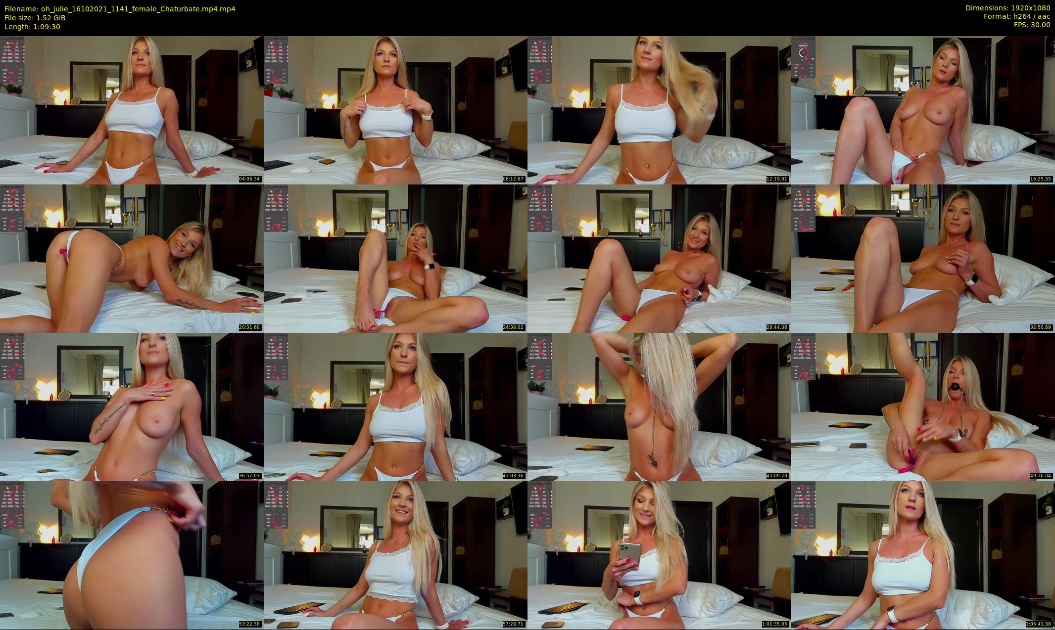 oh_julie — 70 minute Chaturbate female cam show recording, 1080p, Oct 16, 2021