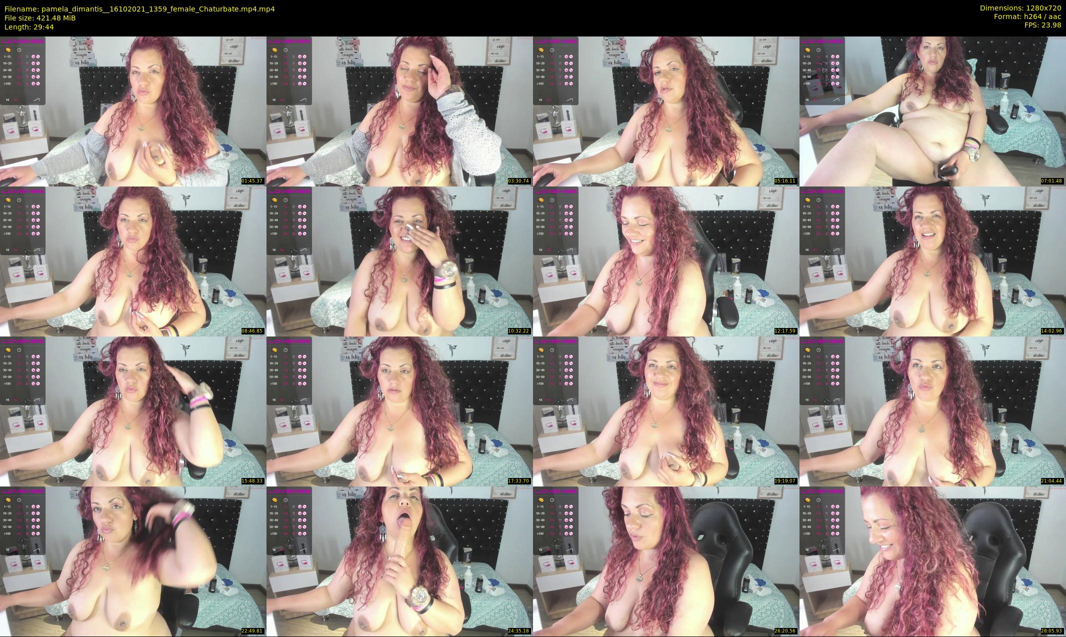 pamela_dimantis_ — 30 minute Chaturbate female cam show recording, 720p, Oct 16, 2021