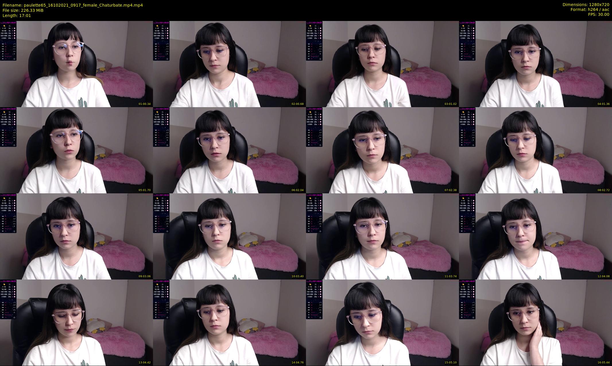paulette65 — 18 minute Chaturbate female cam show recording, 720p, Oct 16, 2021