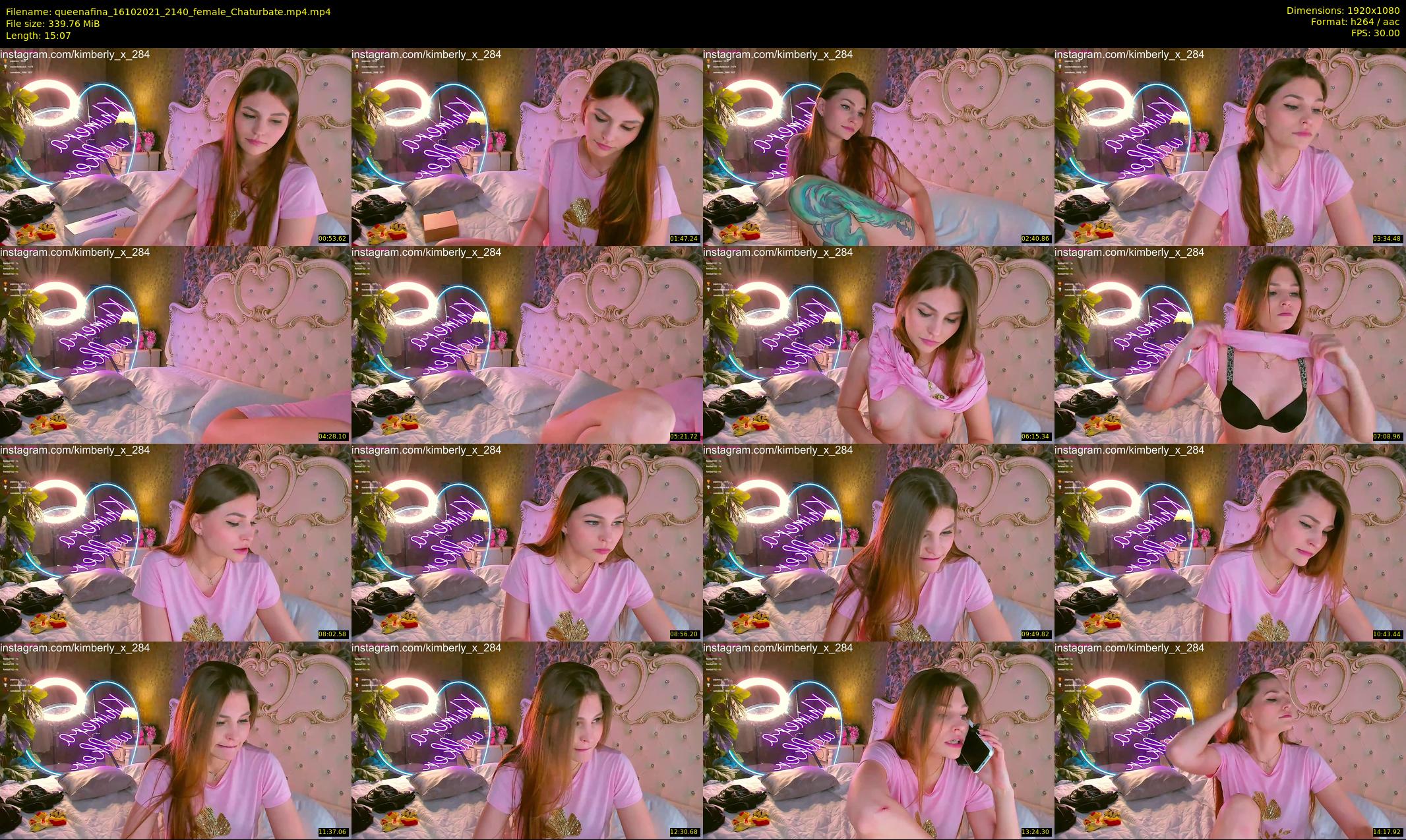 queenafina — 16 minute Chaturbate female cam show recording, 1080p, Oct 16, 2021