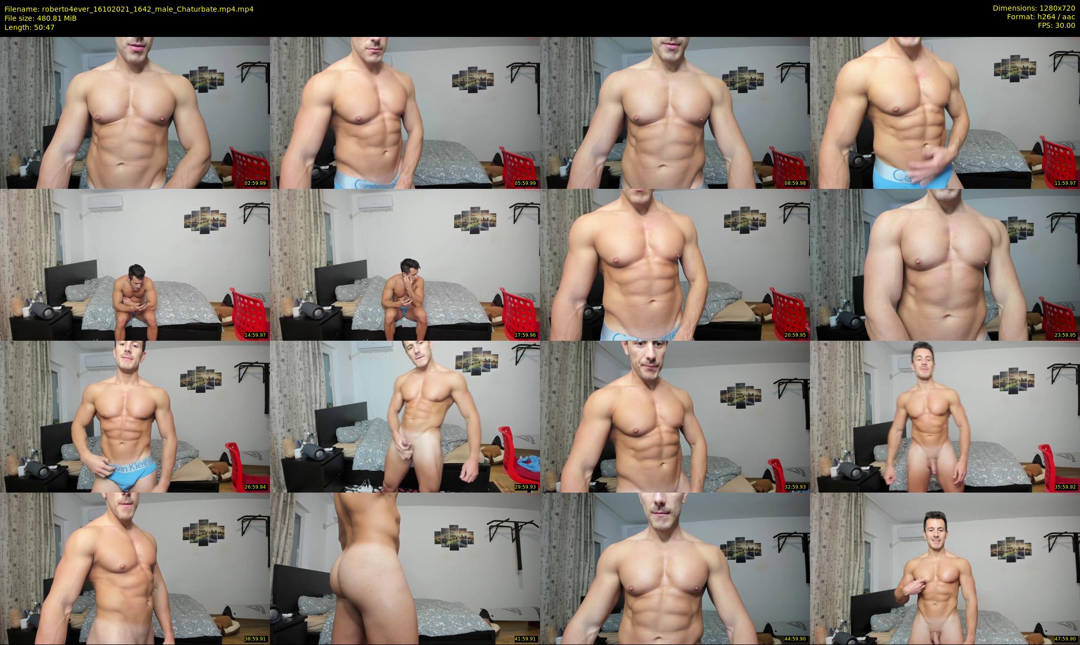 roberto4ever — 51 minute Chaturbate male cam show recording, 720p, Oct 16, 2021
