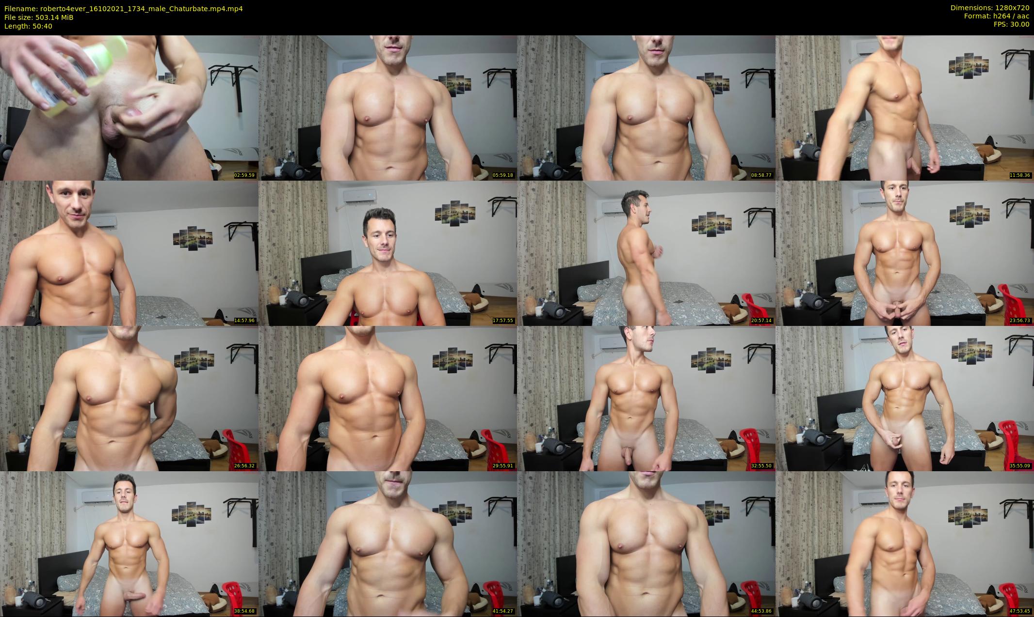 roberto4ever — 51 minute Chaturbate male cam show recording, 720p, Oct 16, 2021