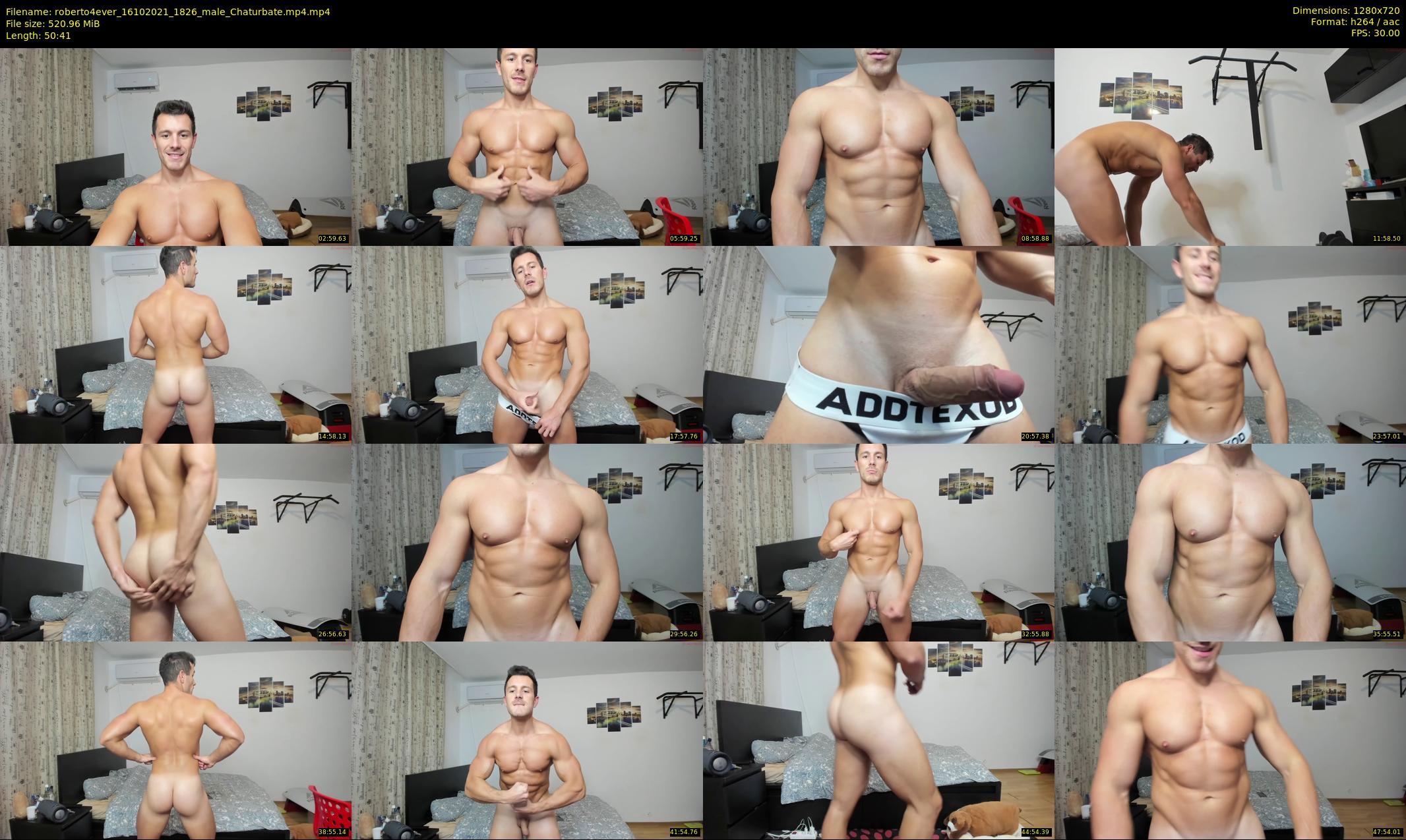 roberto4ever — 51 minute Chaturbate male cam show recording, 720p, Oct 16, 2021