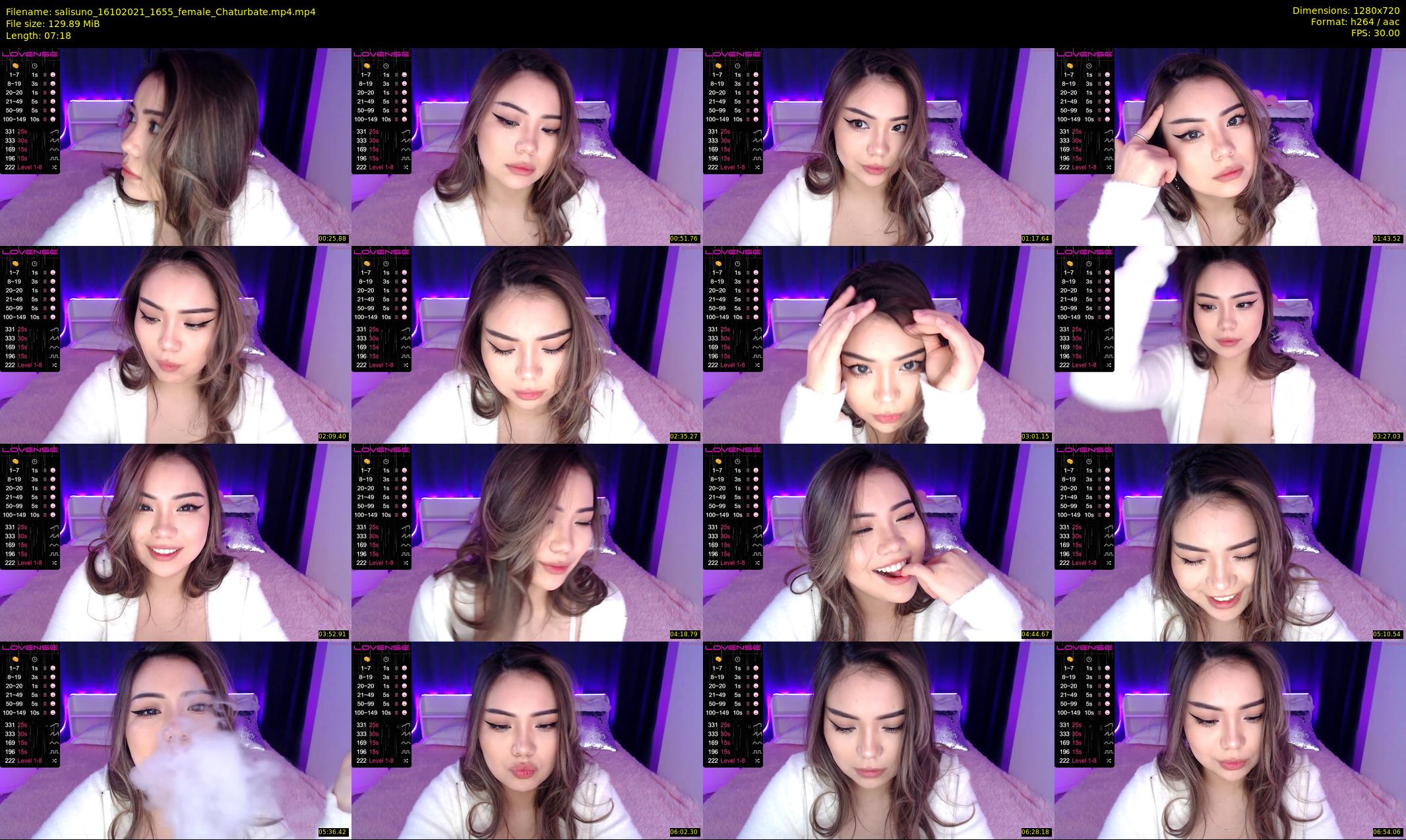 salisuno — 8 minute Chaturbate female cam show recording, 720p, Oct 16, 2021