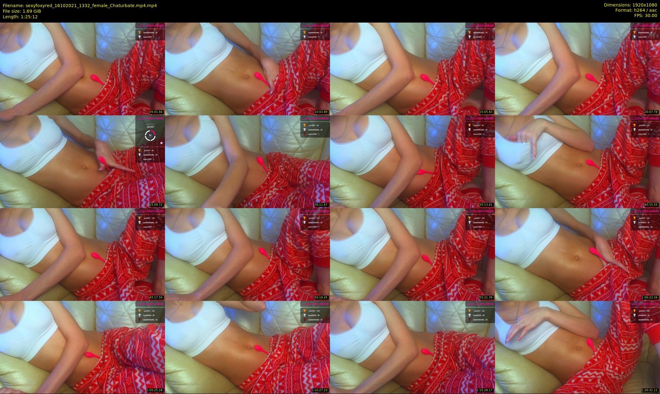 sexyfoxyred — 86 minute Chaturbate female cam show recording, 1080p, Oct 16, 2021