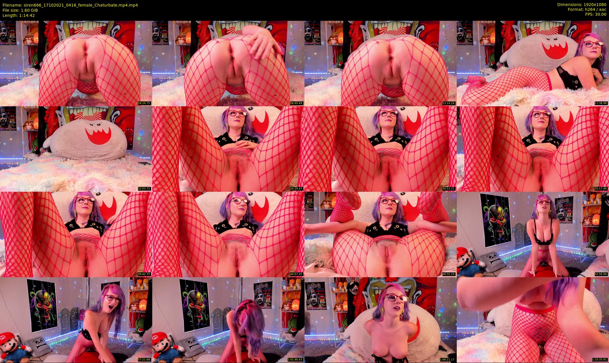 siren666 — 75 minute Chaturbate female cam show recording, 1080p, Oct 17, 2021