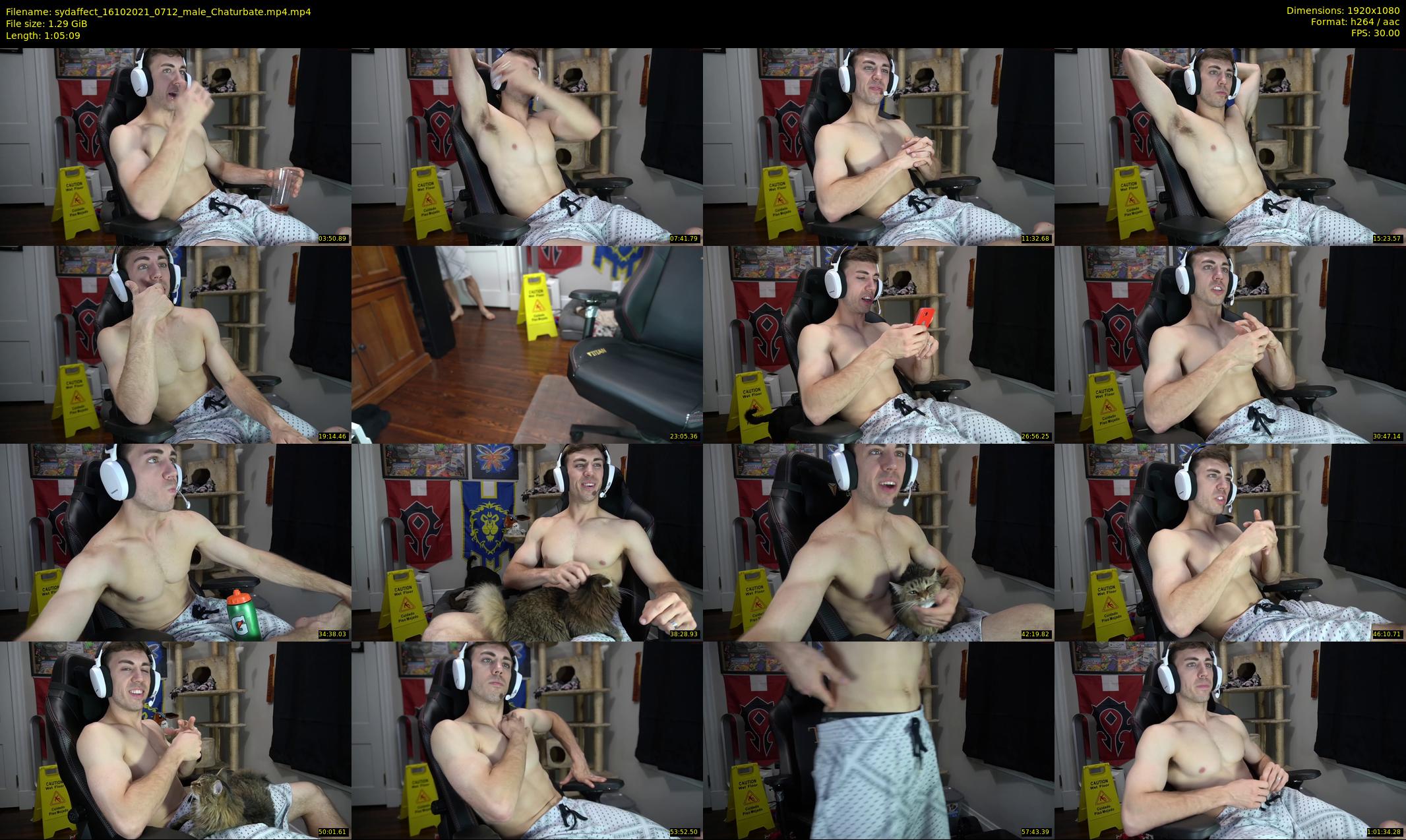 sydaffect — 66 minute Chaturbate male cam show recording, 1080p, Oct 16, 2021