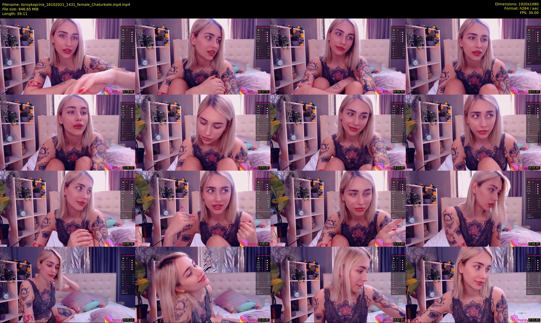 tonsykaprina — 40 minute Chaturbate couple cam show recording, 1080p, Oct 16, 2021