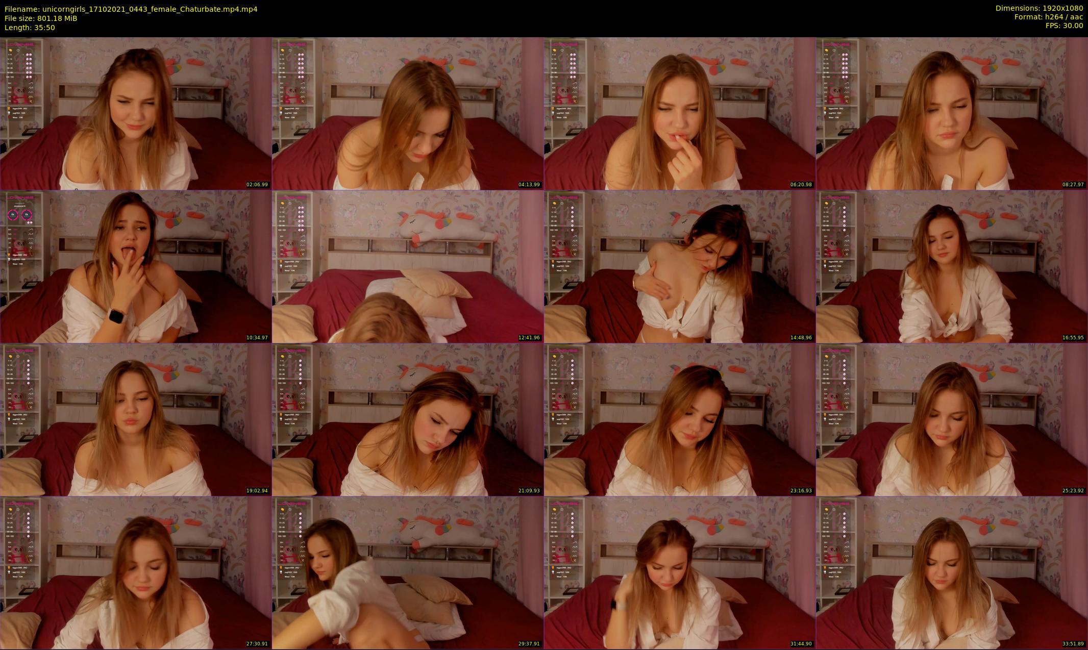 unicorngirls — 36 minute Chaturbate couple cam show recording, 1080p, Oct 17, 2021