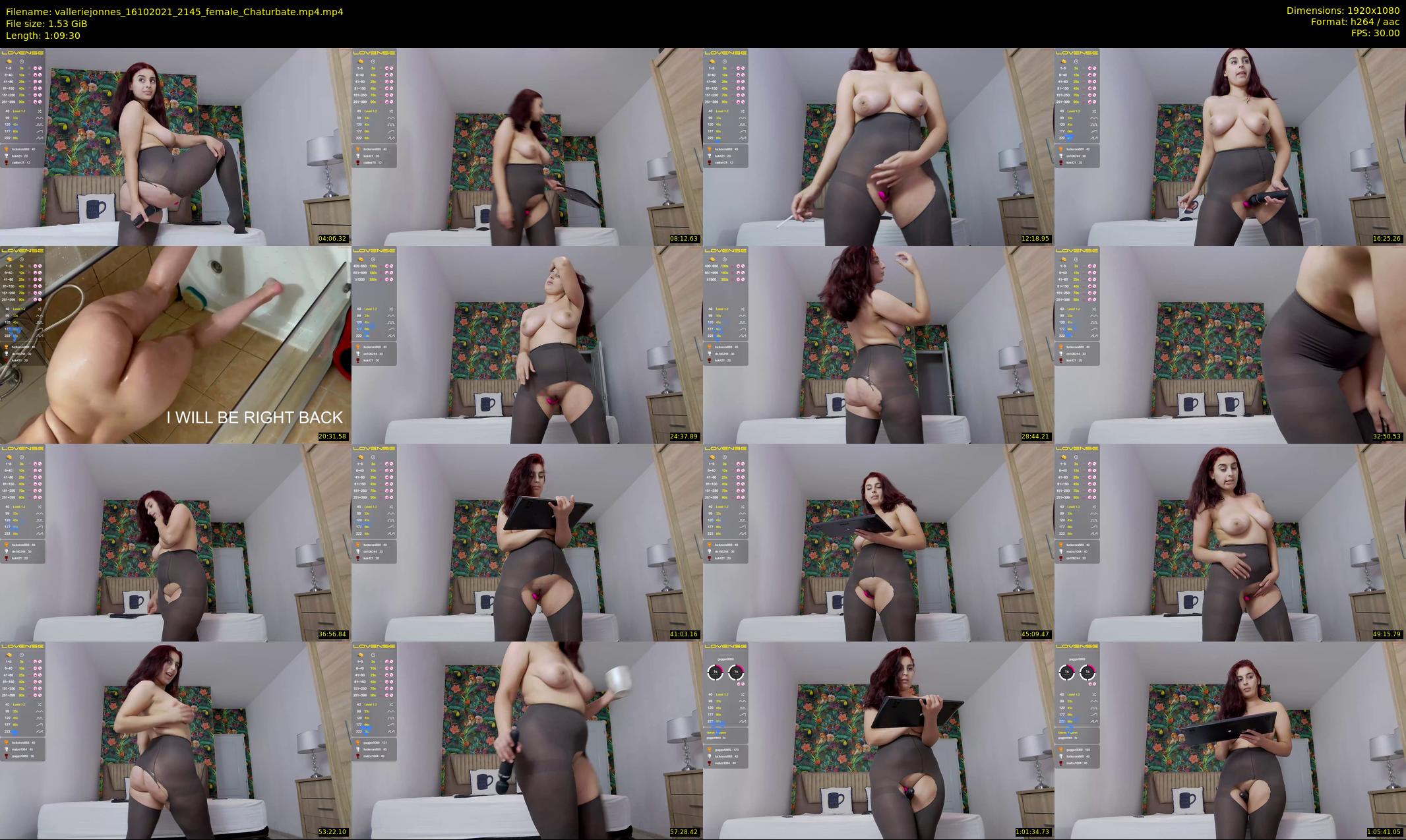 valleriejonnes — 70 minute Chaturbate female cam show recording, 1080p, Oct 16, 2021