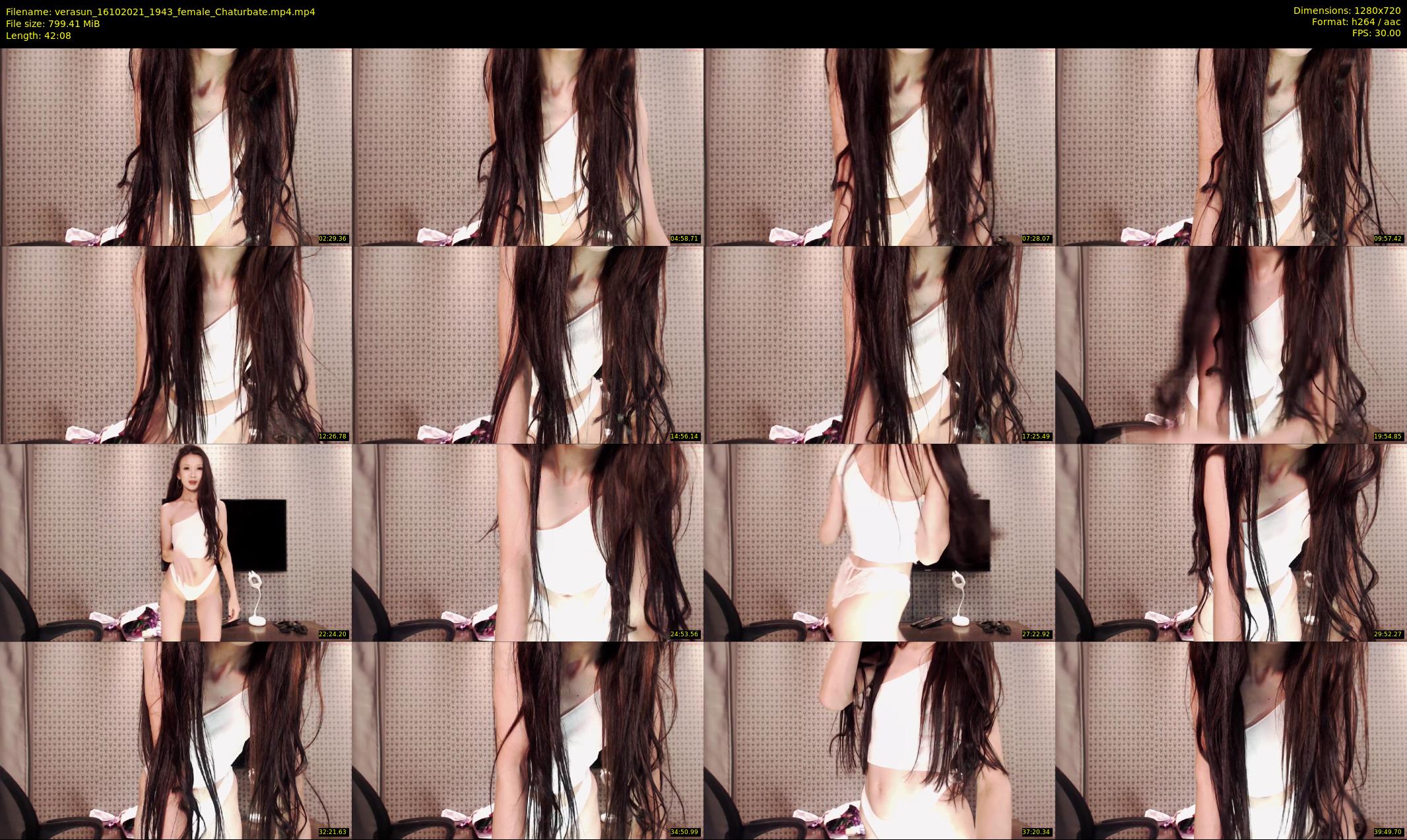 verasun — 43 minute Chaturbate female cam show recording, 720p, Oct 16, 2021