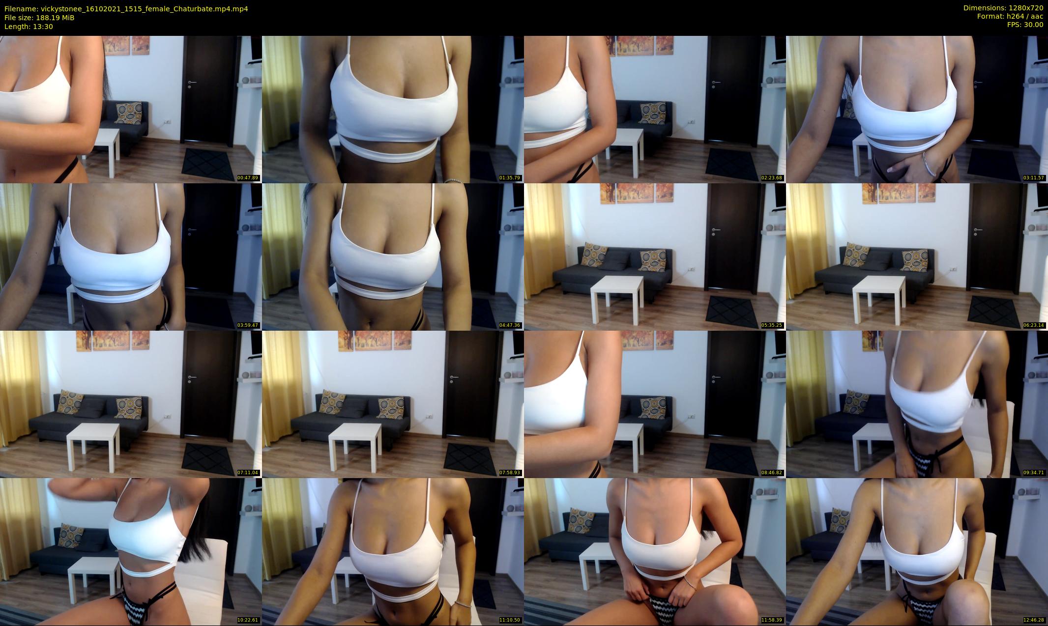 vickystonee — 14 minute Chaturbate female cam show recording, 720p, Oct 16, 2021