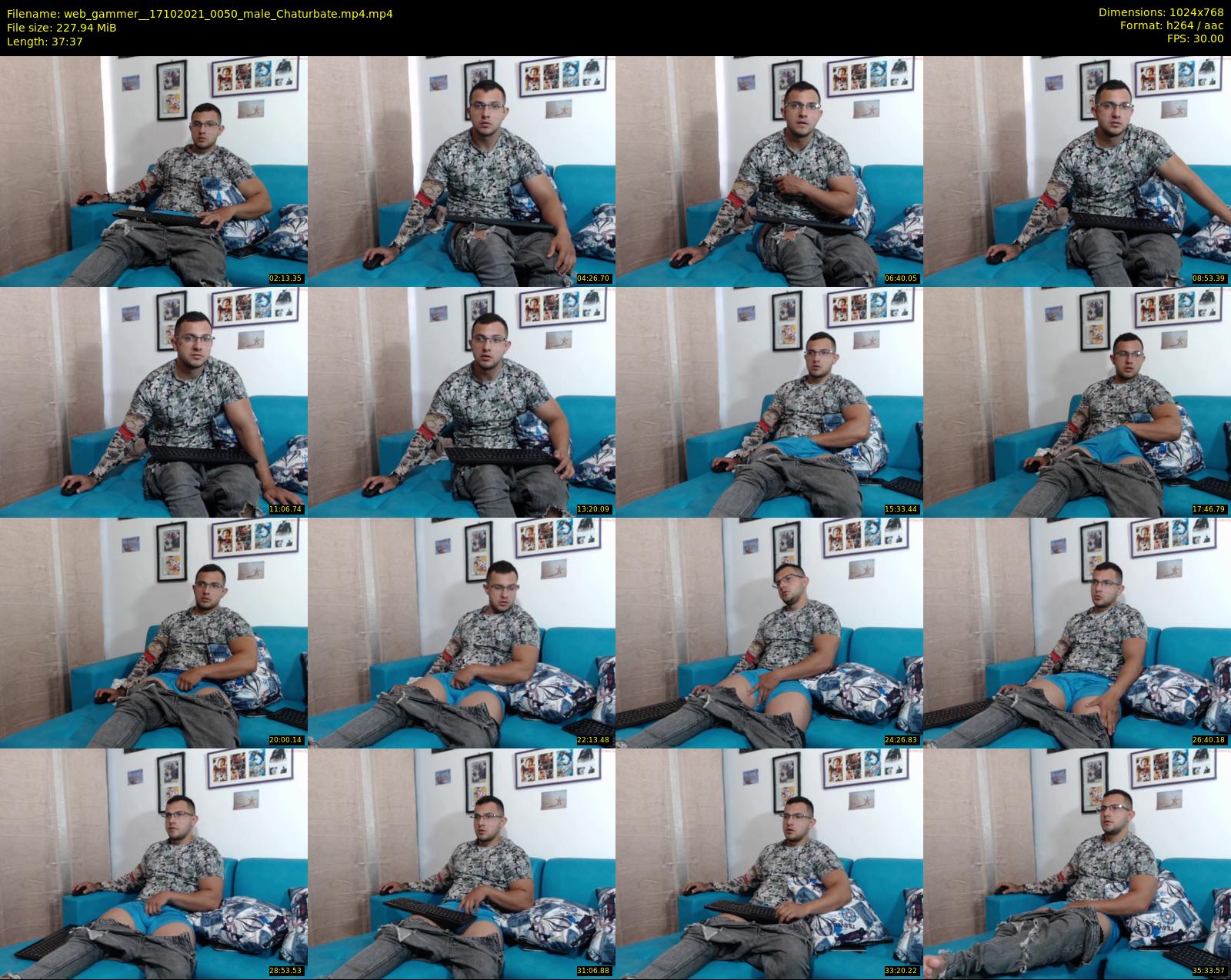web_gammer_ — 38 minute Chaturbate male cam show recording, 720p, Oct 17, 2021