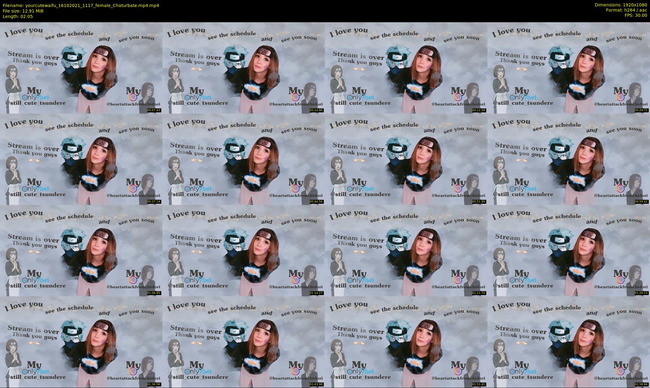 yourcutewaifu — 3 minute Chaturbate female cam show recording, 1080p, Oct 16, 2021
