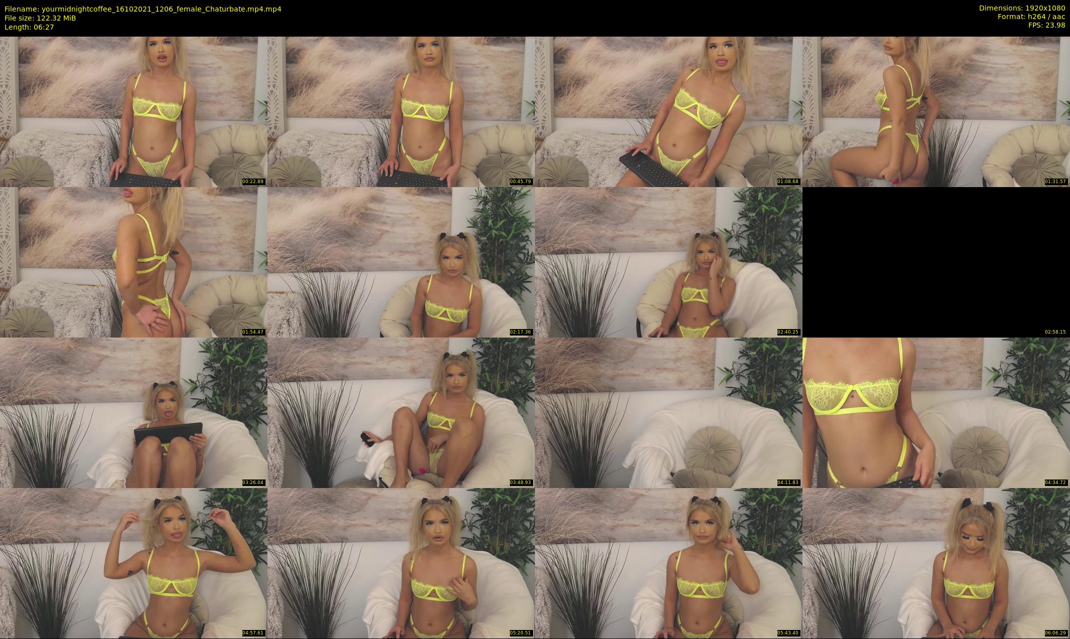 yourmidnightcoffee — 7 minute Chaturbate female cam show recording, 1080p, Oct 16, 2021