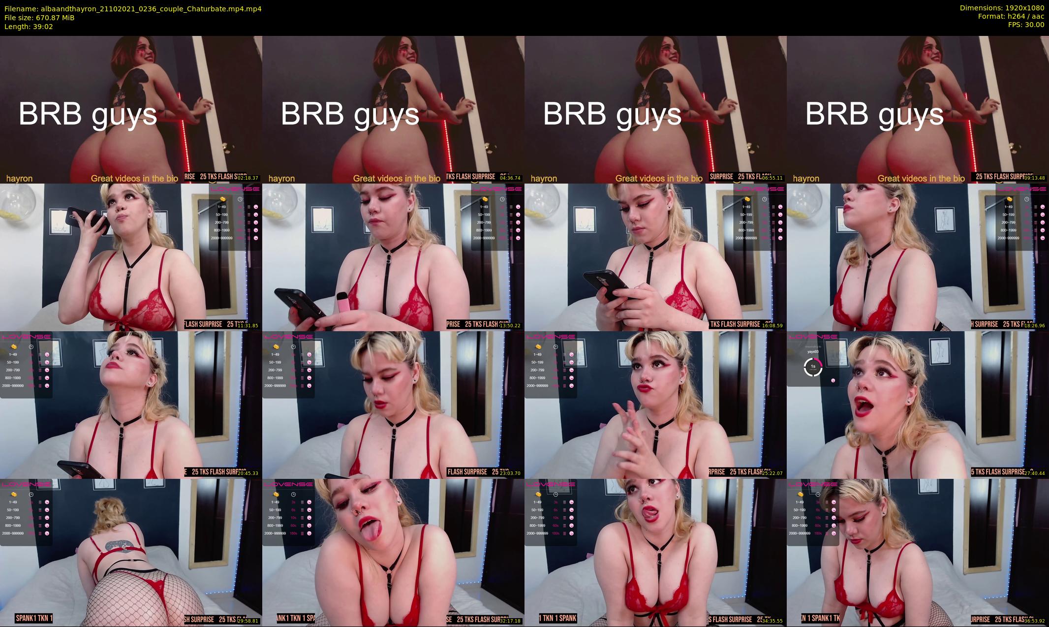 albaandthayron — 40 minute Chaturbate couple cam show recording, 1080p, Oct 21, 2021