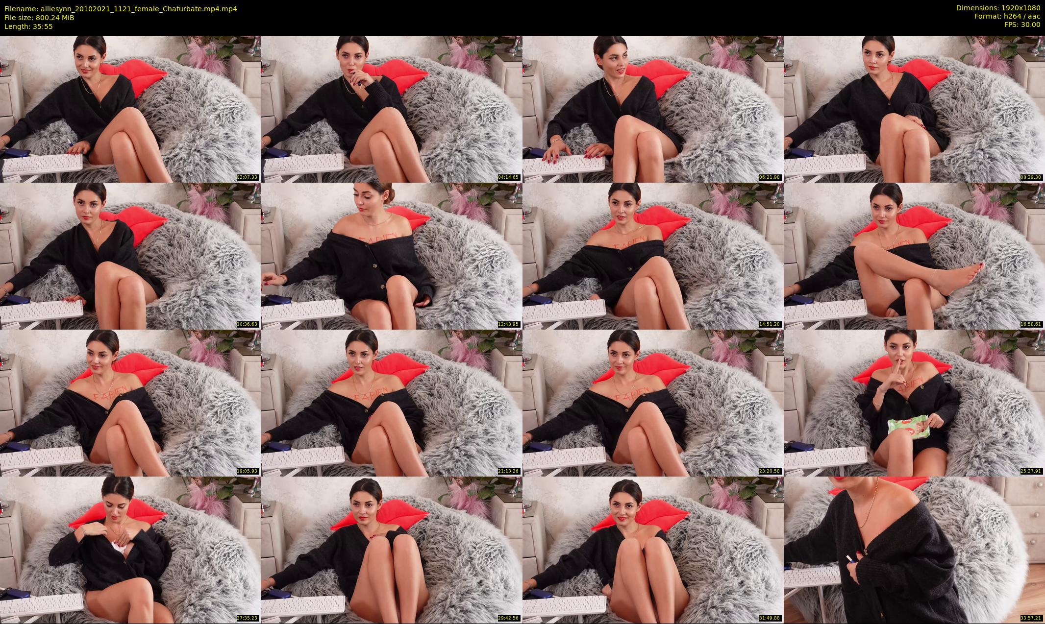 alliesynn — 36 minute Chaturbate female cam show recording, 1080p, Oct 20, 2021