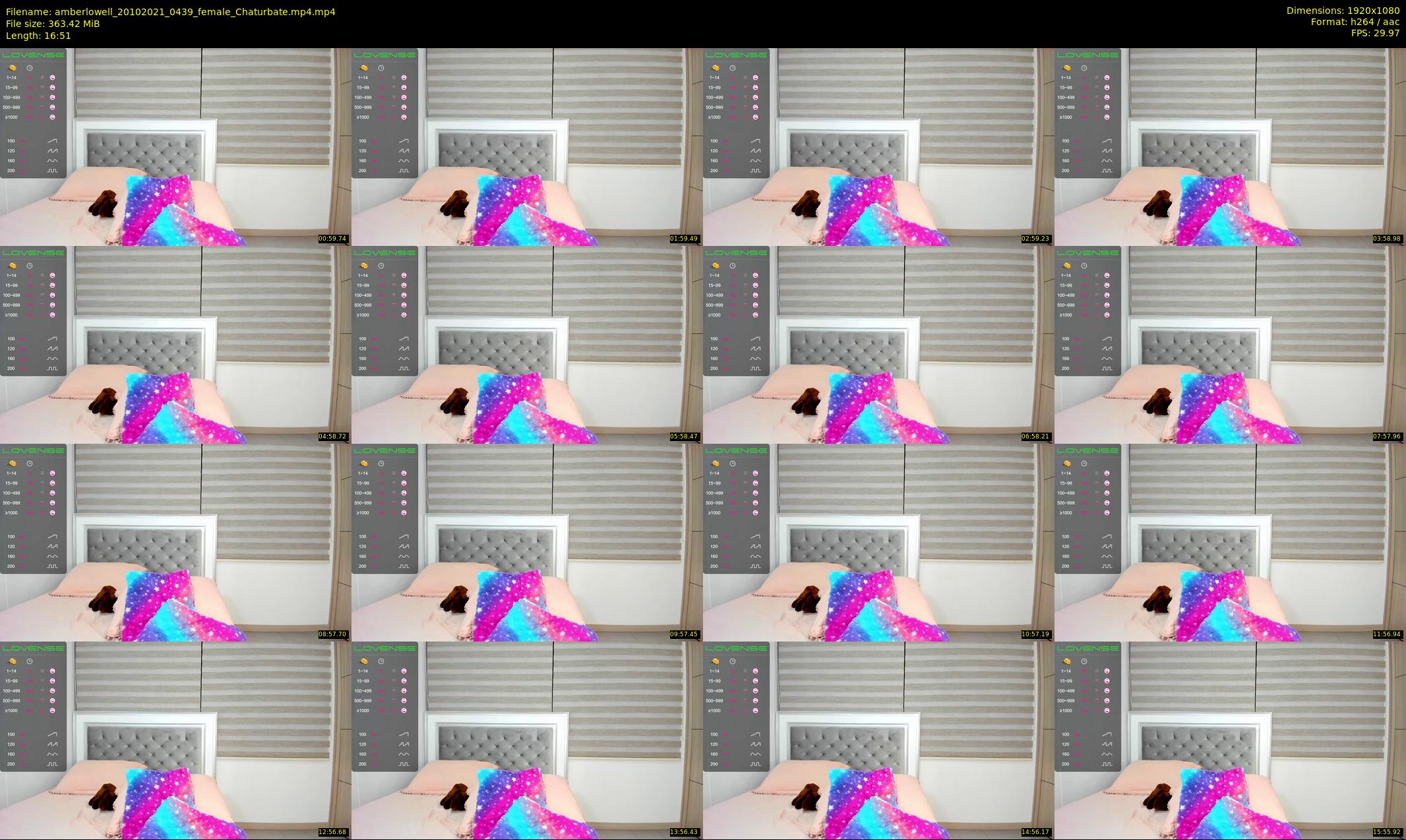 amberlowell — 17 minute Chaturbate female cam show recording, 1080p, Oct 20, 2021