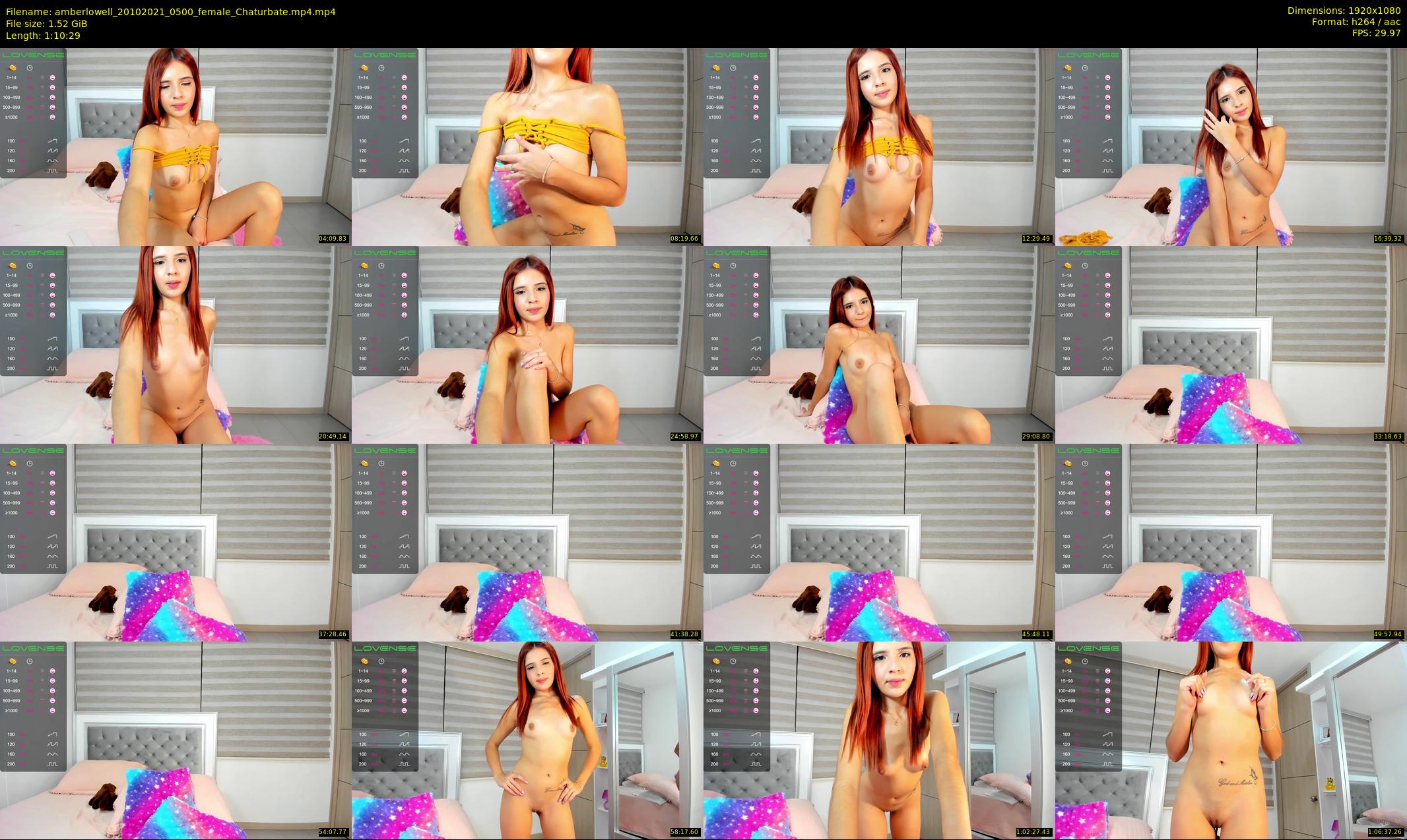 amberlowell — 71 minute Chaturbate female cam show recording, 1080p, Oct 20, 2021