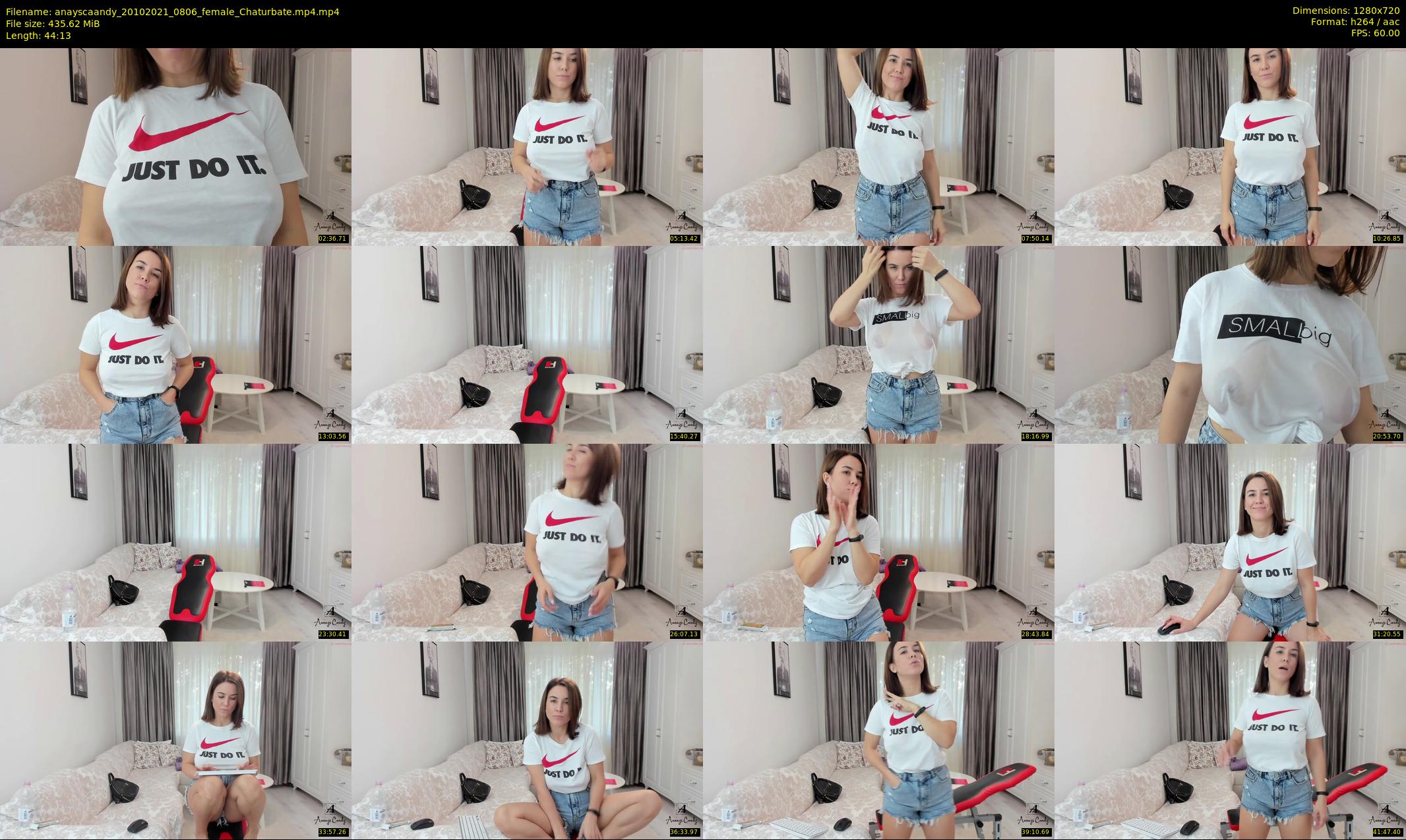 anayscaandy — 45 minute Chaturbate female cam show recording, 720p, Oct 20, 2021