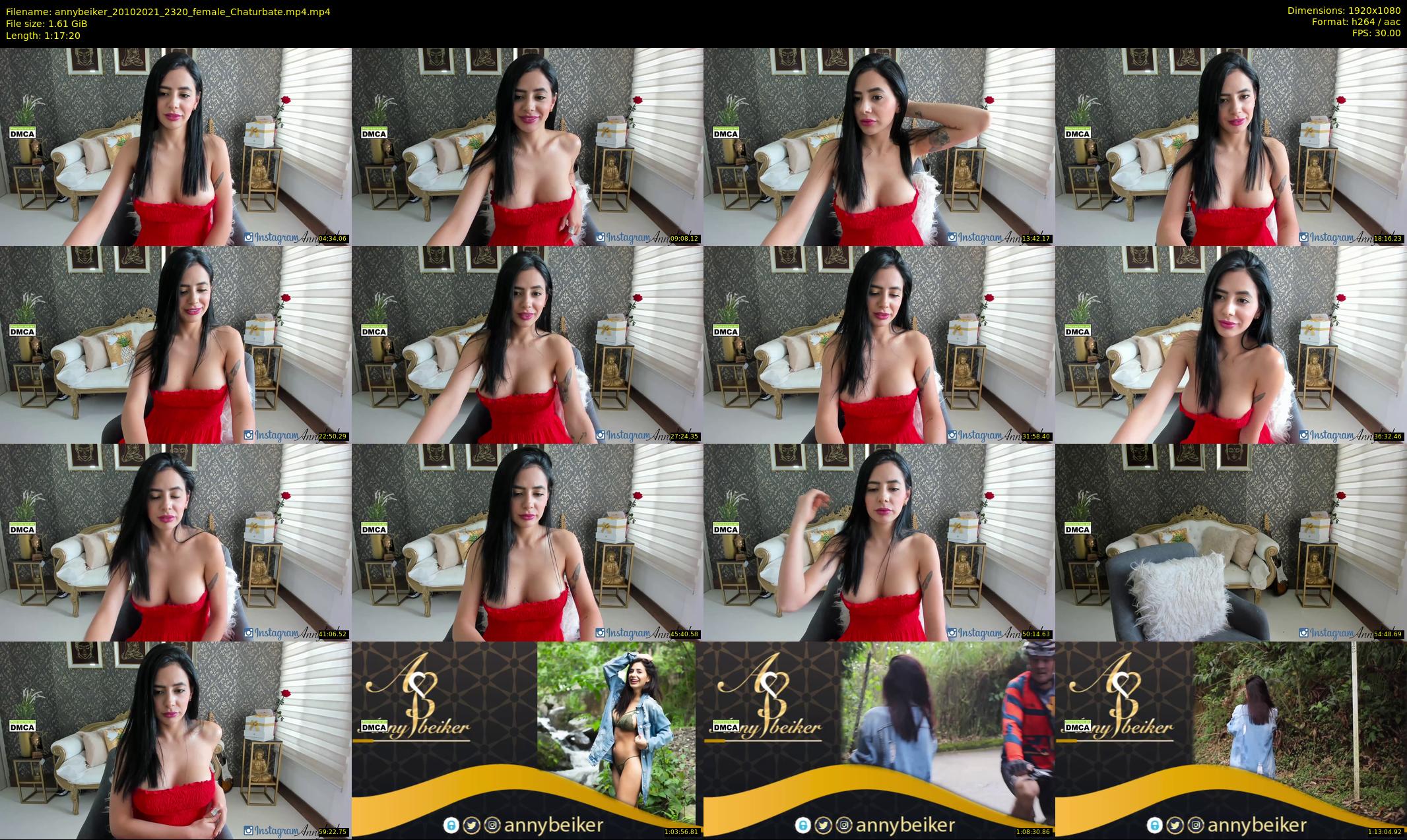 annybeiker — 78 minute Chaturbate female cam show recording, 1080p, Oct 20, 2021