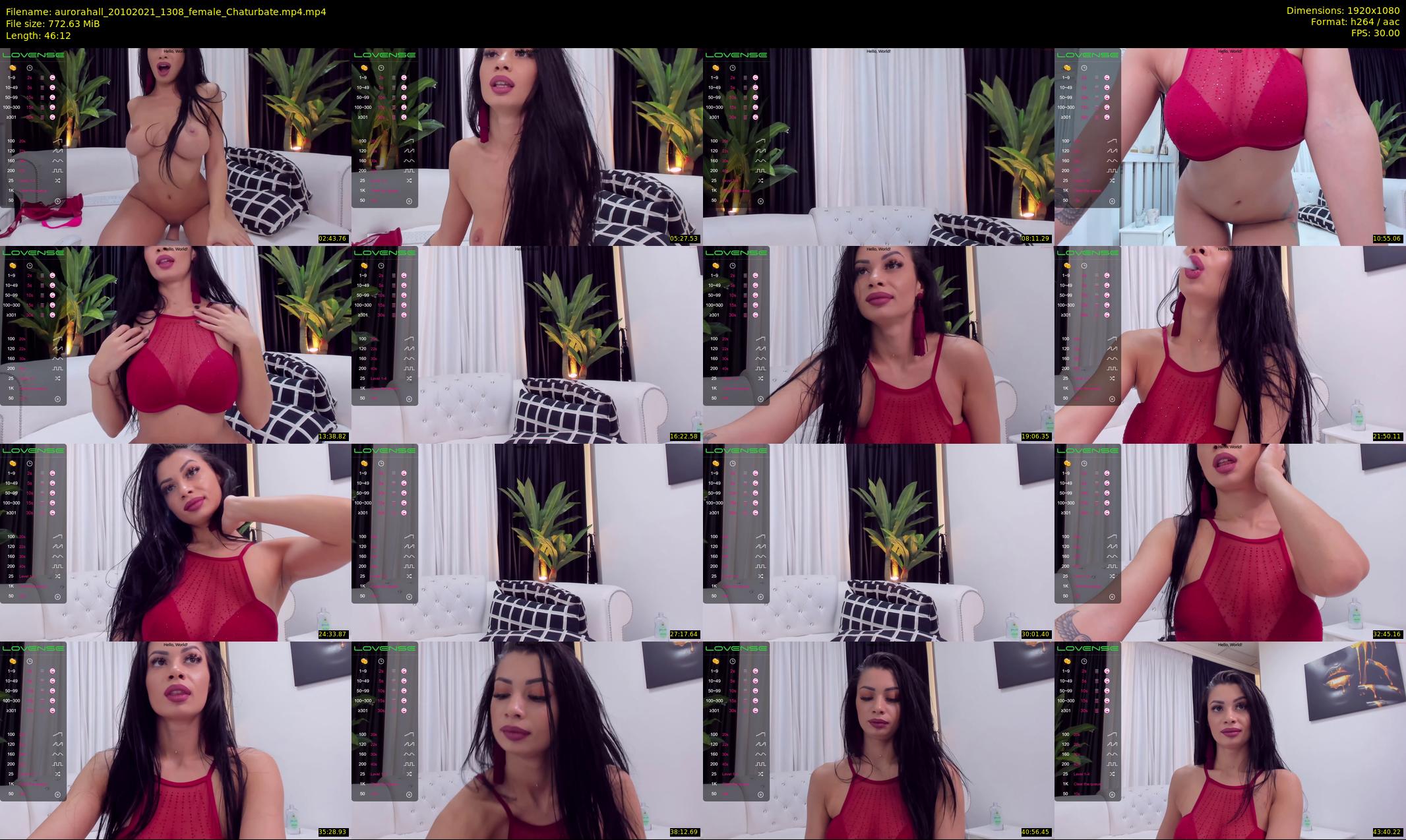 aurorahall — 47 minute Chaturbate female cam show recording, 1080p, Oct 20, 2021