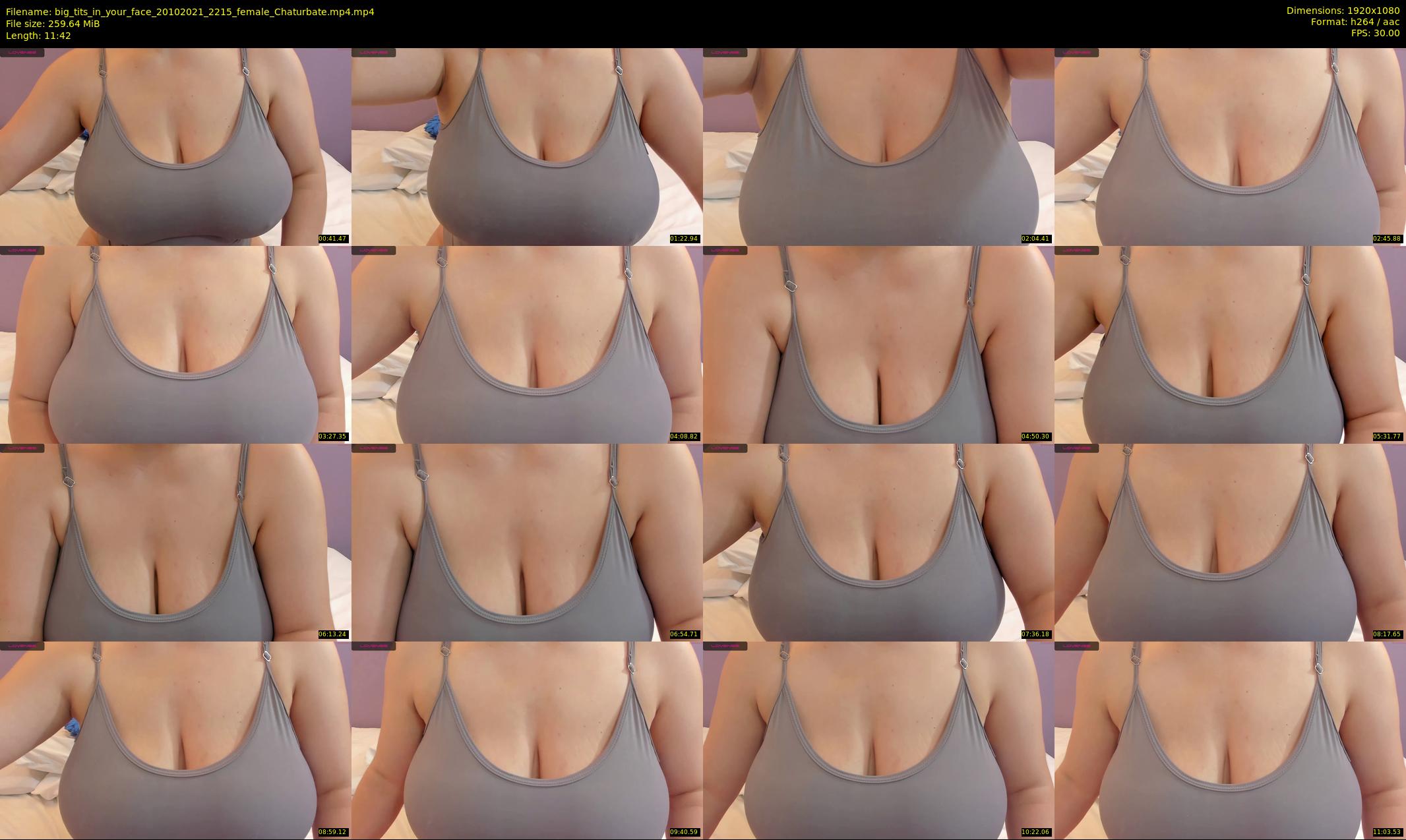 big_tits_in_your_face — 12 minute Chaturbate female cam show recording, 1080p, Oct 20, 2021