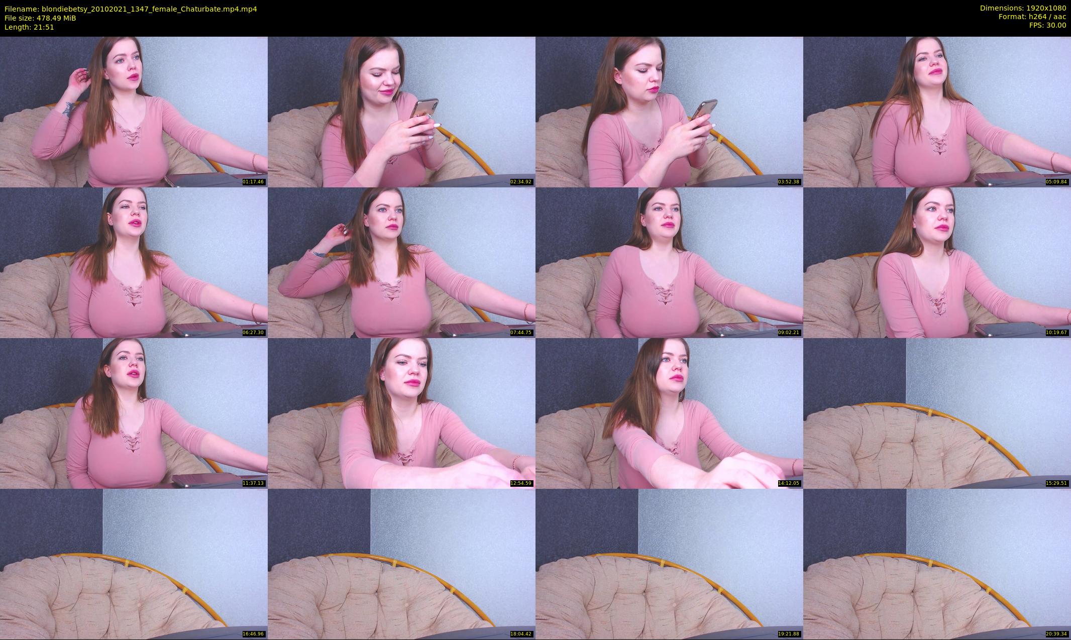 blondiebetsy — 22 minute Chaturbate female cam show recording, 1080p, Oct 20, 2021