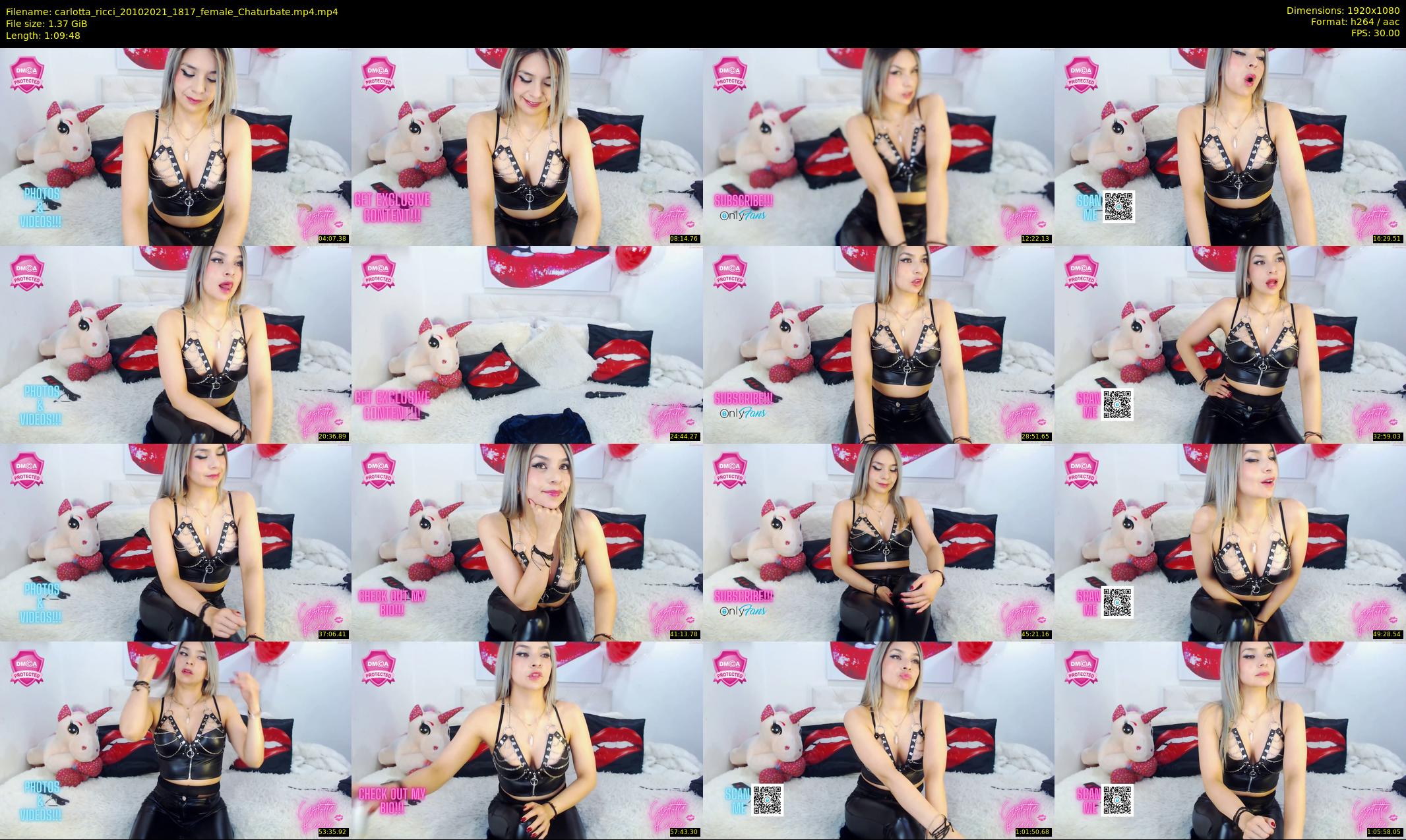 carlotta_ricci — 70 minute Chaturbate female cam show recording, 1080p, Oct 20, 2021